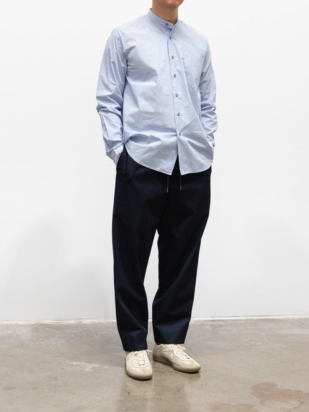 Namu Shop - Kaptain Sunshine Wool Easy Slacks - Navy