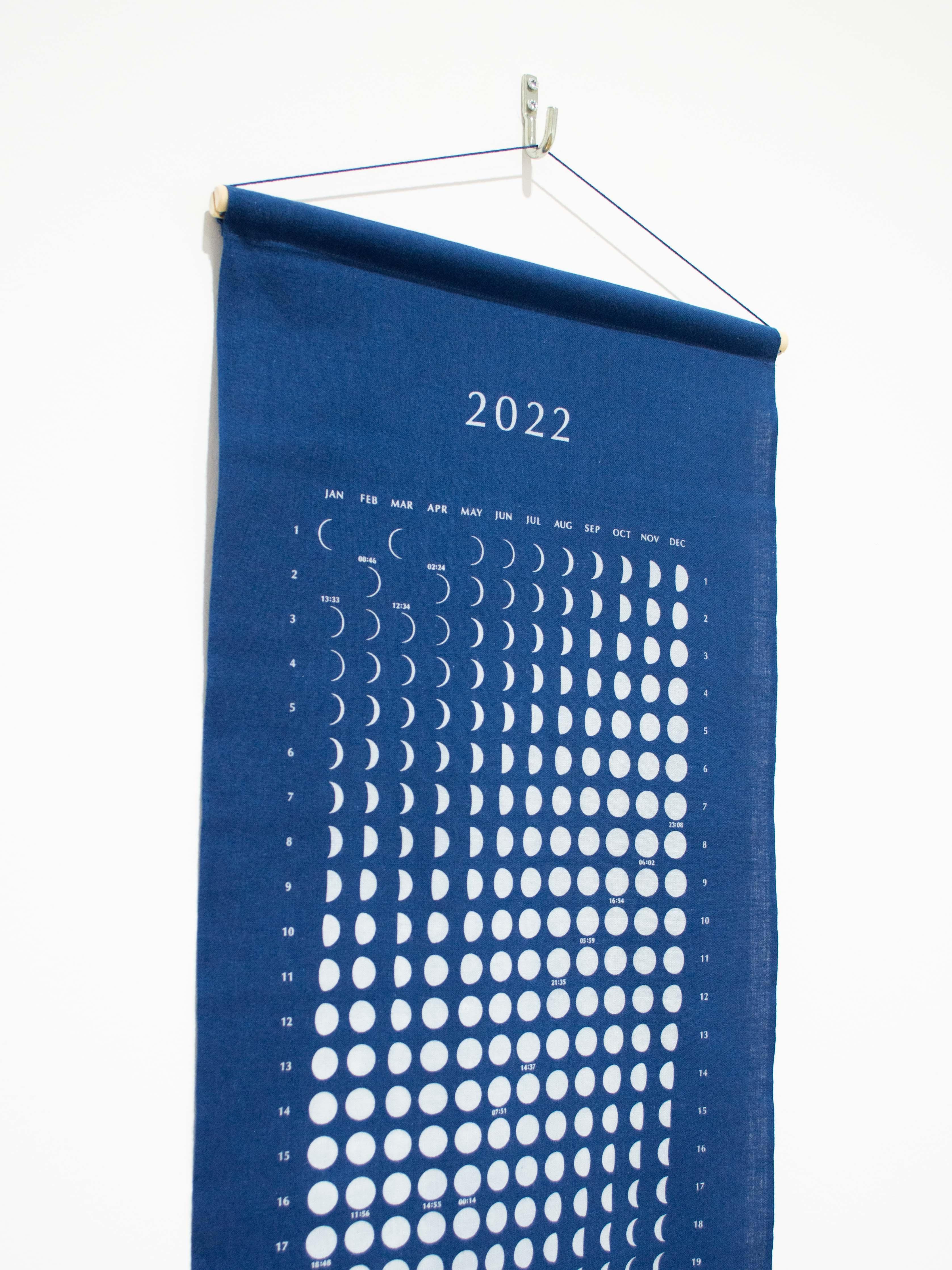 Namu Shop - Litmus Indigo-dyed Moon Calendar 2022