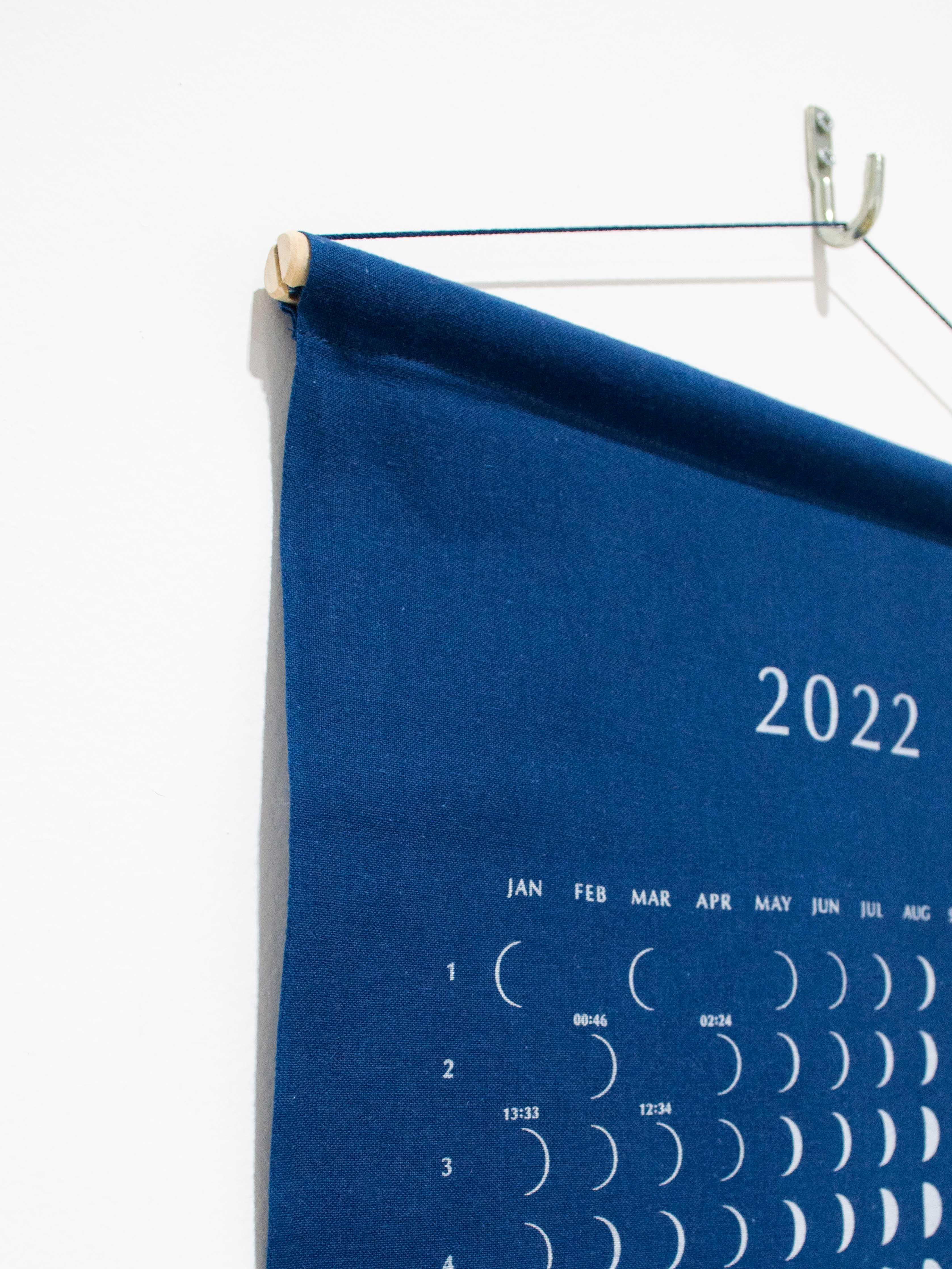 Namu Shop - Litmus Indigo-dyed Moon Calendar 2022