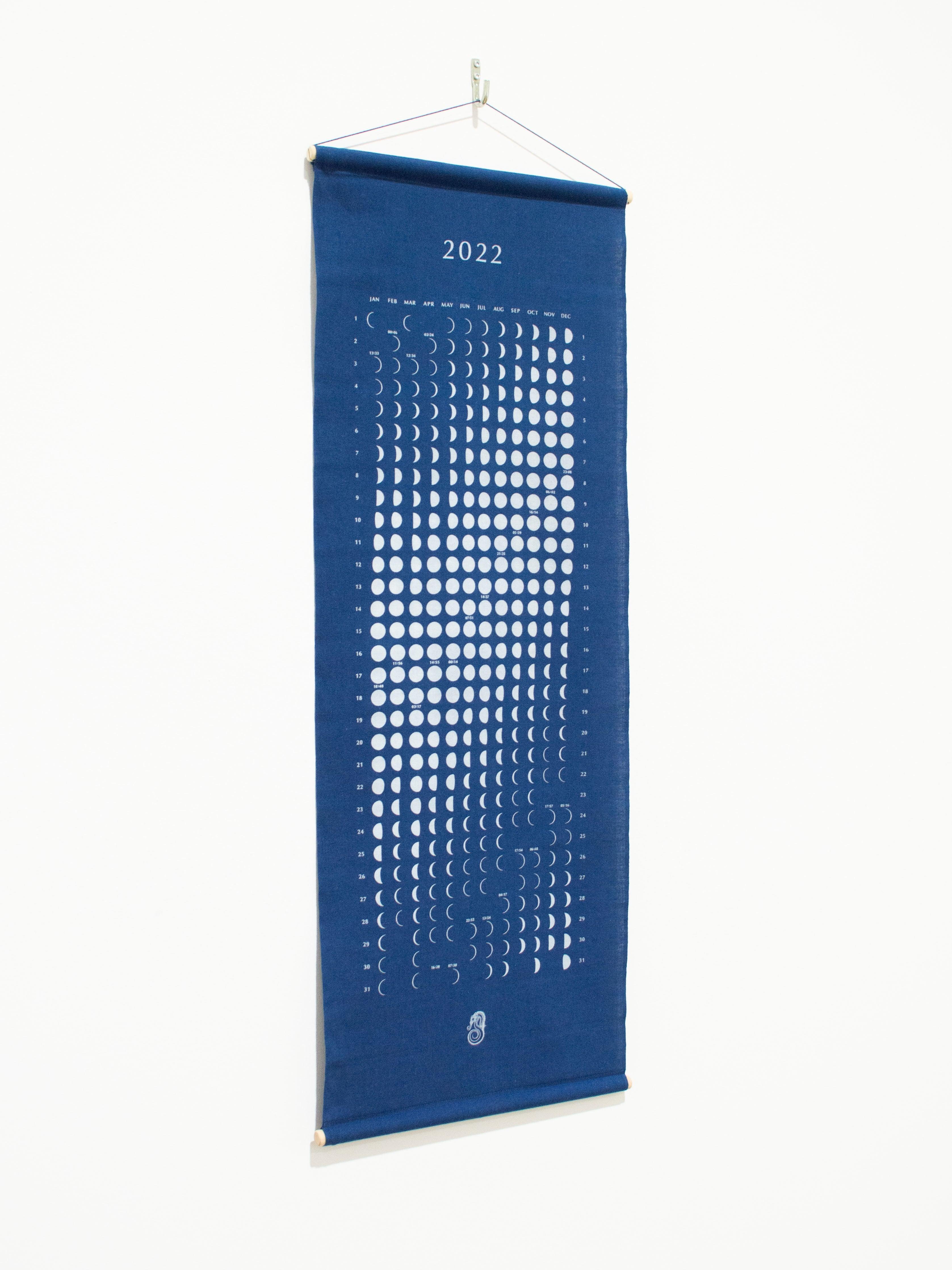 Namu Shop - Litmus Indigo-dyed Moon Calendar 2022