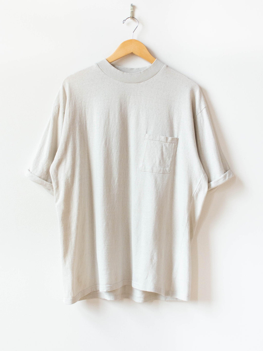 Namu Shop - Maillot Air Rafie Roll Up S/S Pocket Tee - Light Gray