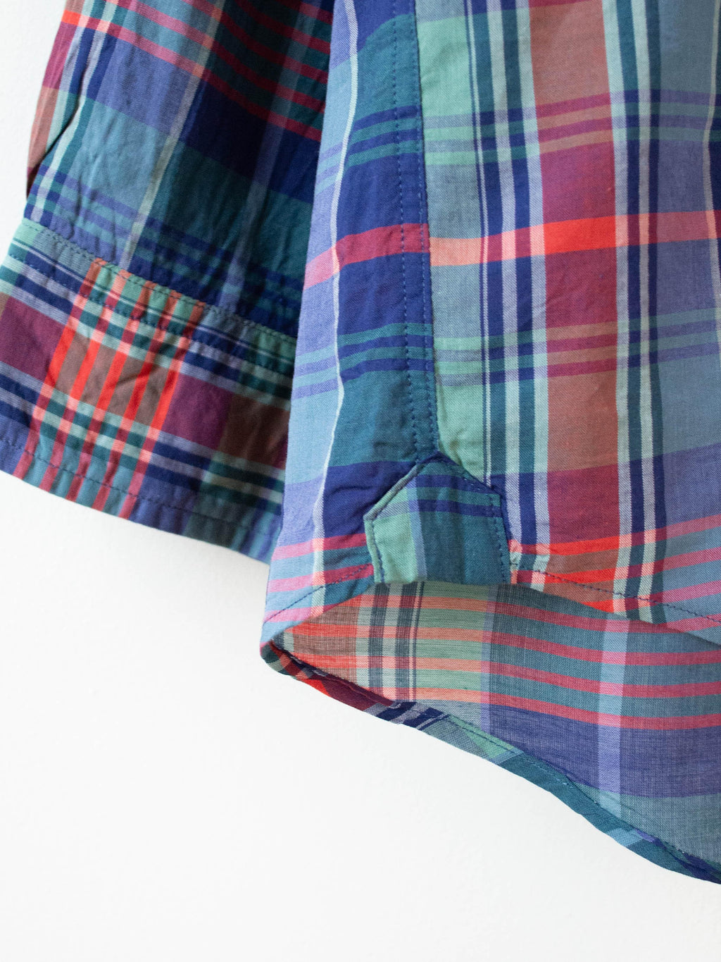 Namu Shop - Maillot Cotton Silk Check Loose Regular Shirt