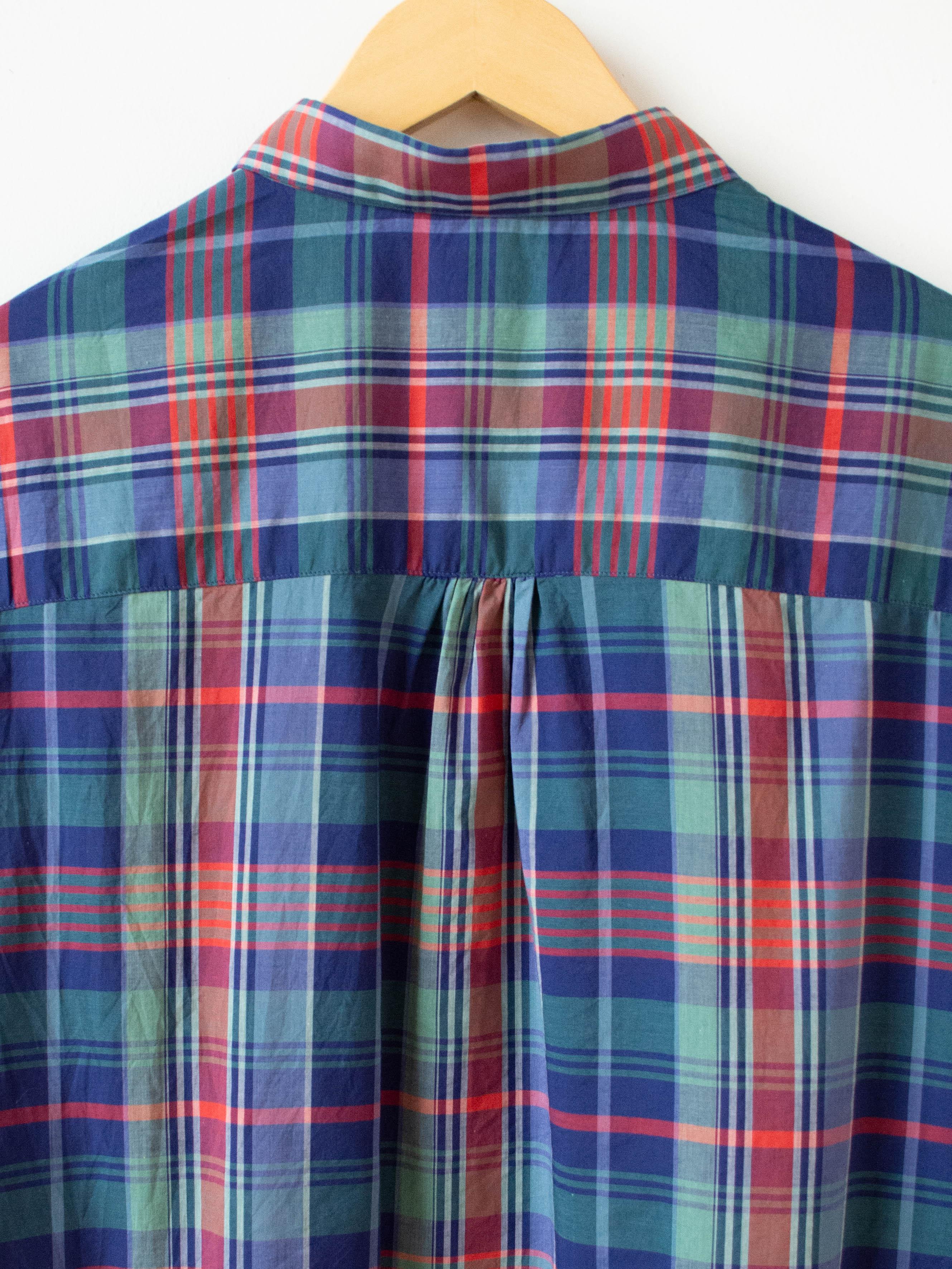 Namu Shop - Maillot Cotton Silk Check Loose Regular Shirt