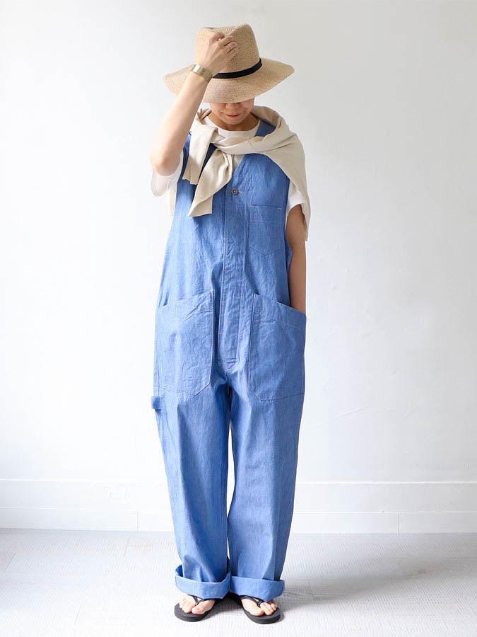 Namu Shop - Maillot Dungaree Overalls - Light Indigo