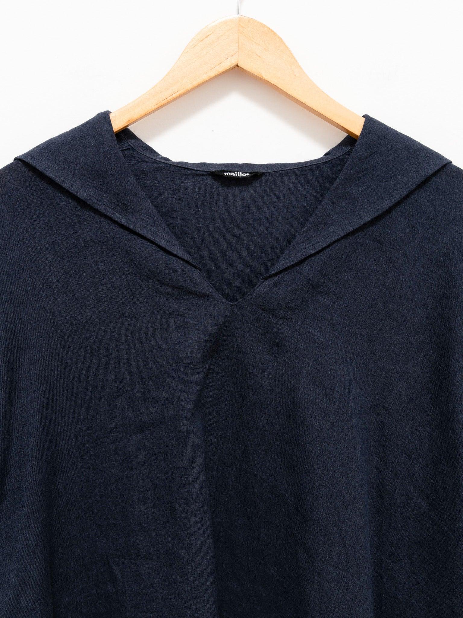 Namu Shop - Maillot French Linen Sailor Shirt - Navy