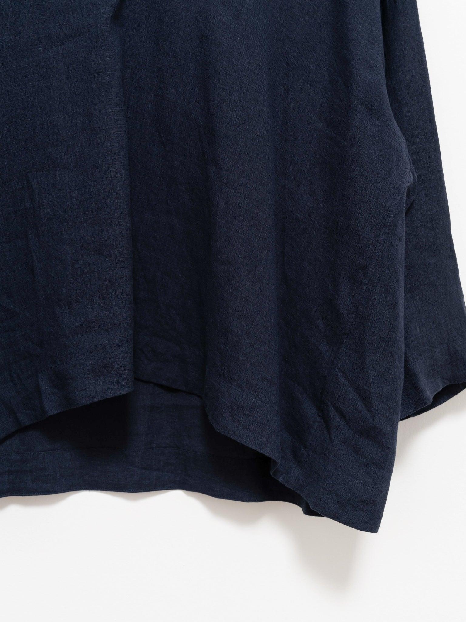 Namu Shop - Maillot French Linen Sailor Shirt - Navy