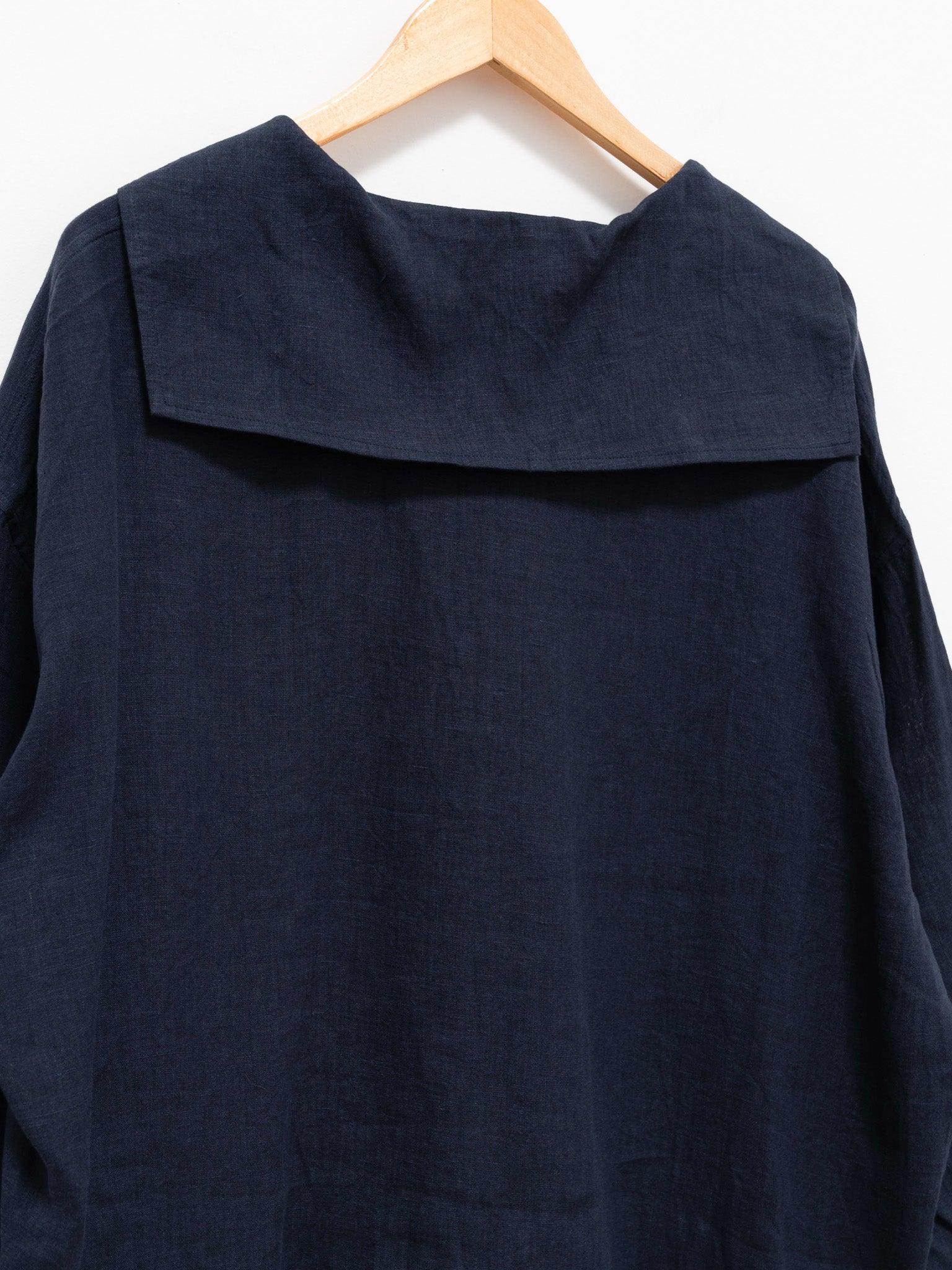 Namu Shop - Maillot French Linen Sailor Shirt - Navy