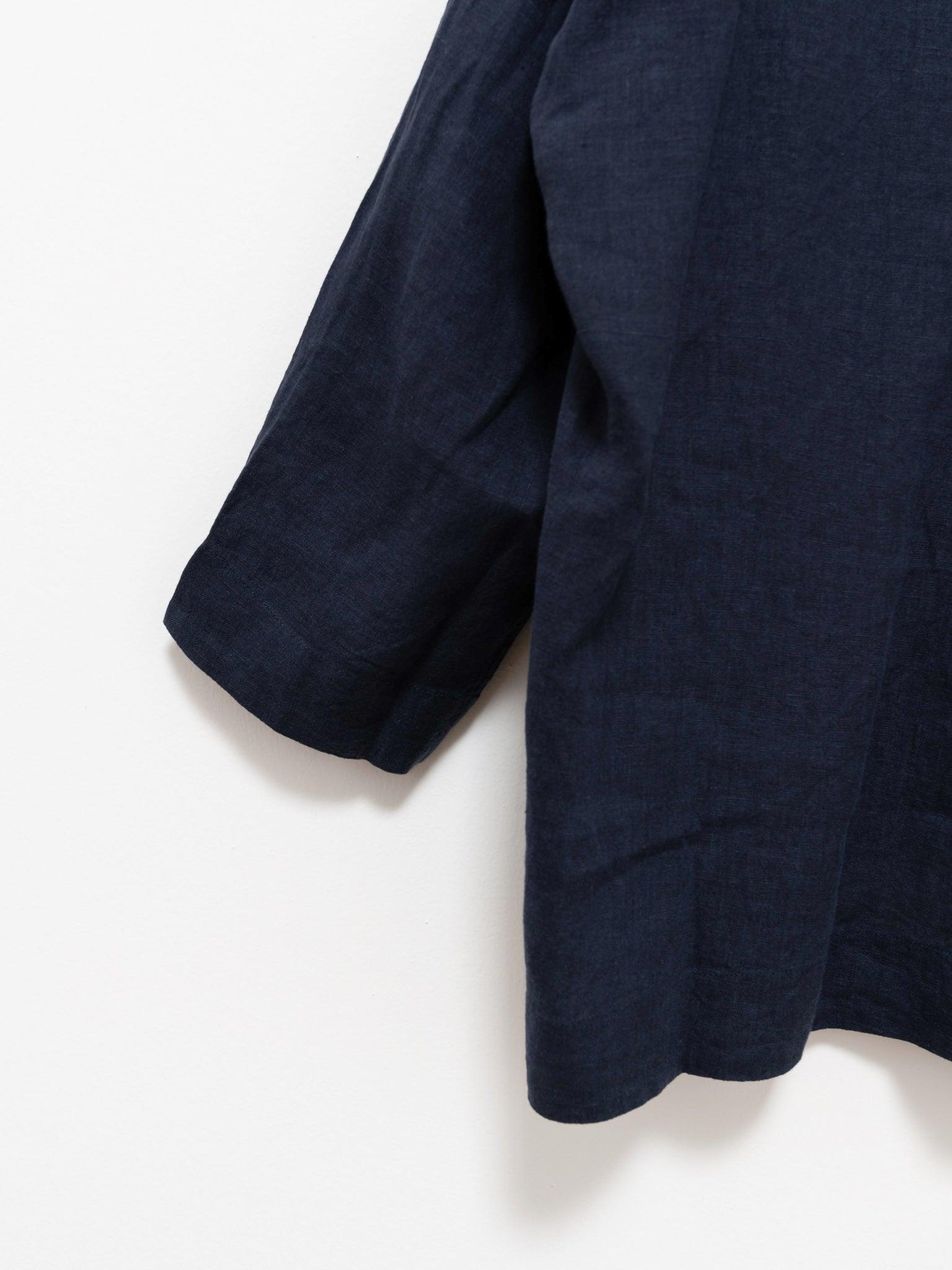 Namu Shop - Maillot French Linen Sailor Shirt - Navy