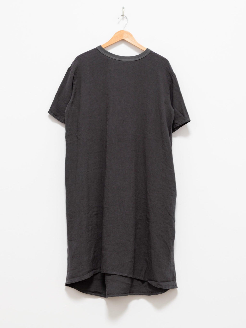 Namu Shop - Maillot Linen Back Tuck Dress - Smoke Gray