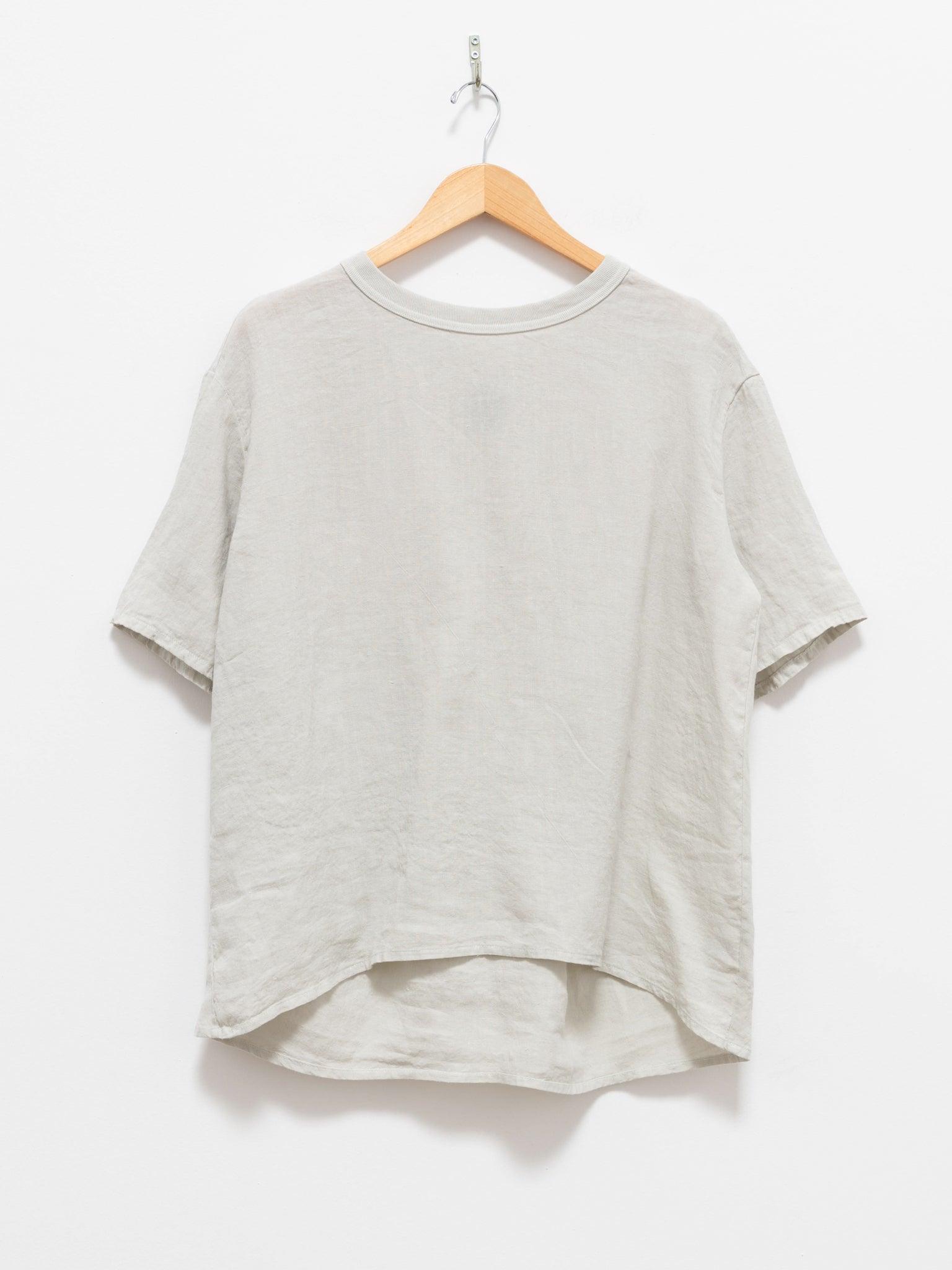 Namu Shop - Maillot Linen Back Tuck Tee - Ivory