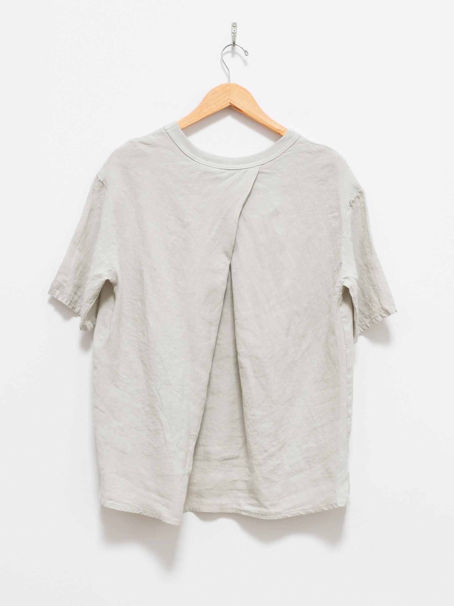 Namu Shop - Maillot Linen Back Tuck Tee - Ivory