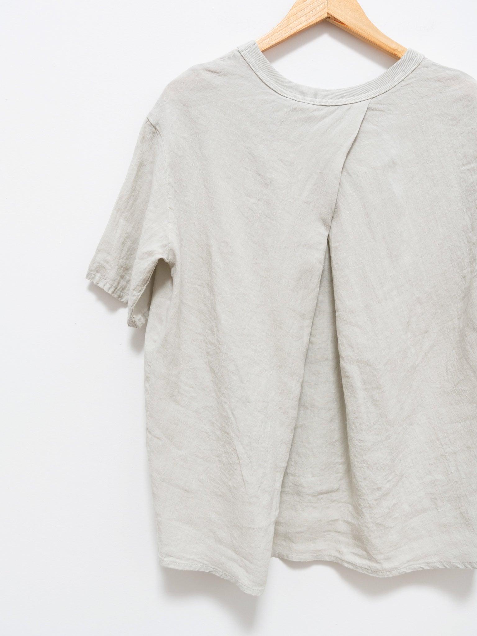 Namu Shop - Maillot Linen Back Tuck Tee - Ivory