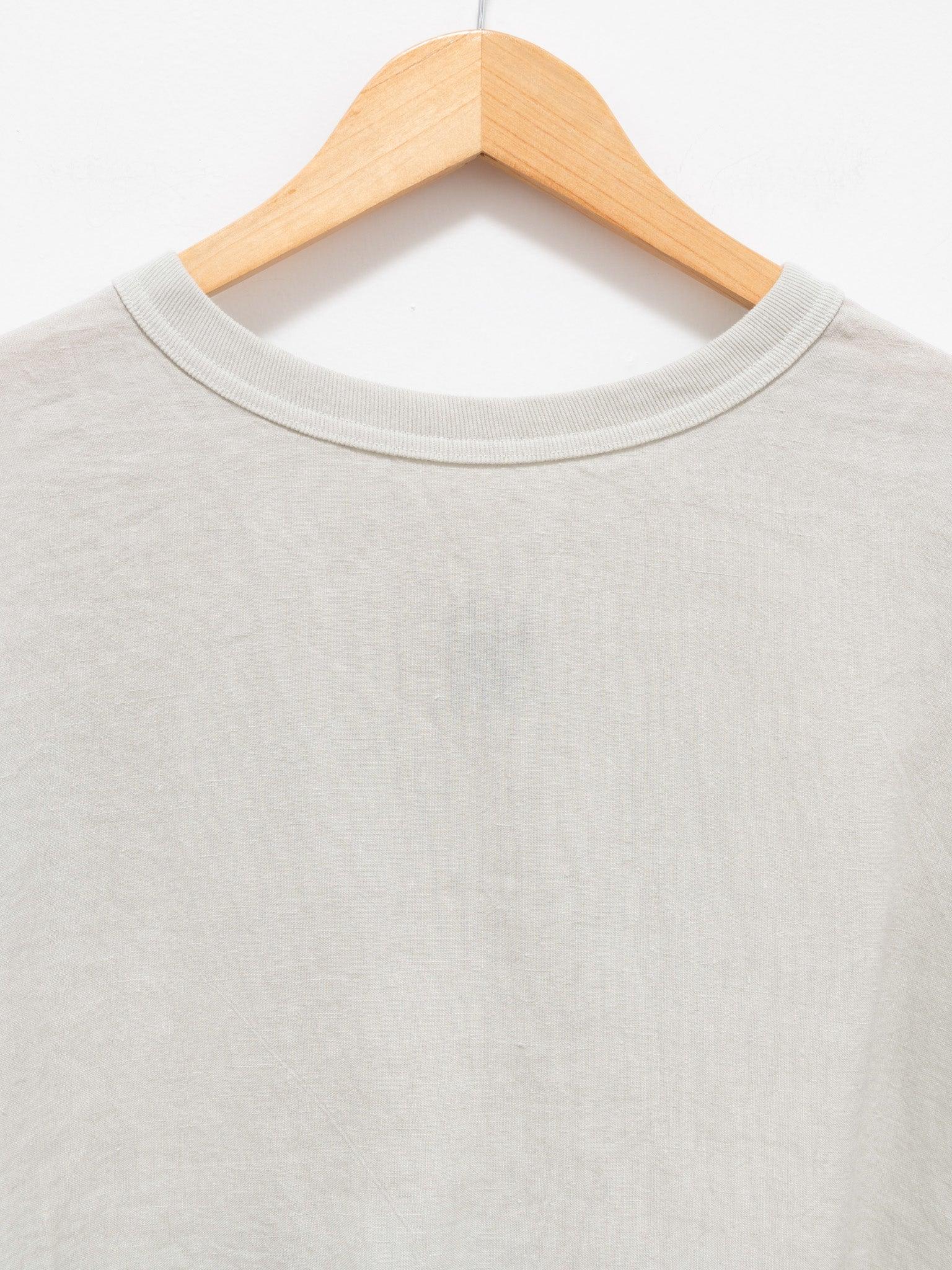 Namu Shop - Maillot Linen Back Tuck Tee - Ivory