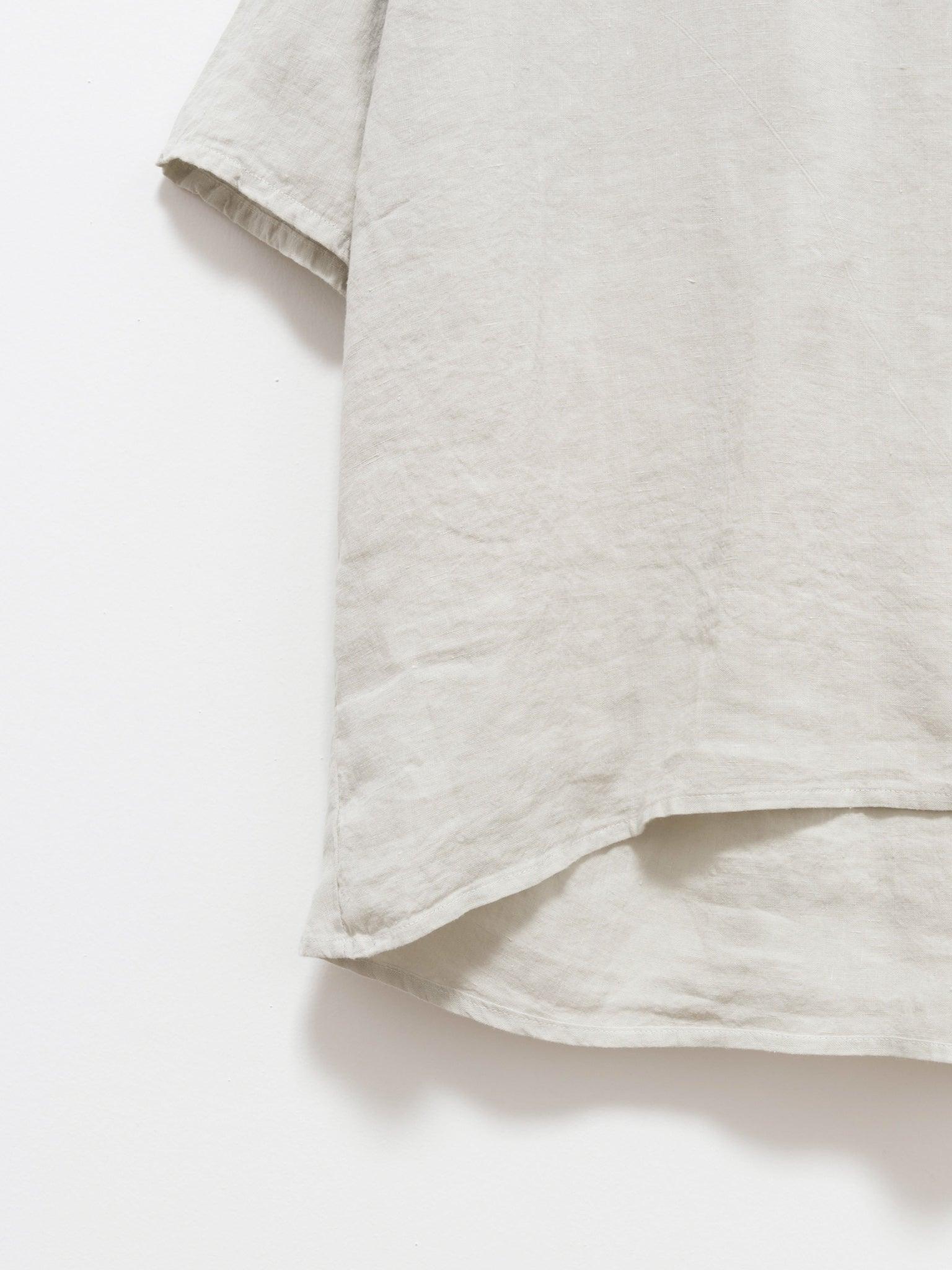 Namu Shop - Maillot Linen Back Tuck Tee - Ivory