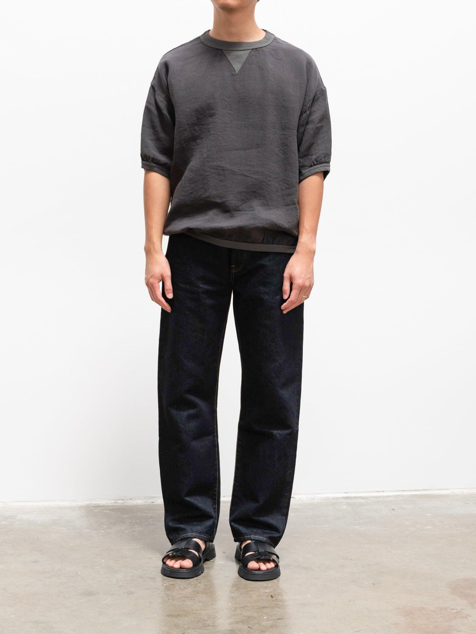 Namu Shop - Maillot Linen Big Sweatshirt Tee - Smoke Gray