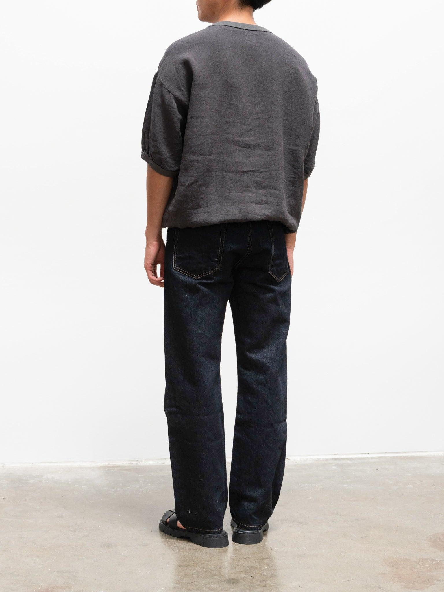 Namu Shop - Maillot Linen Big Sweatshirt Tee - Smoke Gray