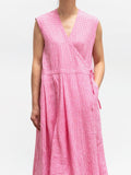 Namu Shop - Maillot Linen Cache Coeur Dress - Pink Check
