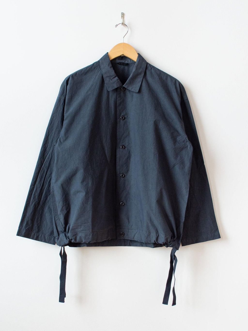 Namu Shop - Maillot Mature Rub Cotton Coach Shirt - Ink Black