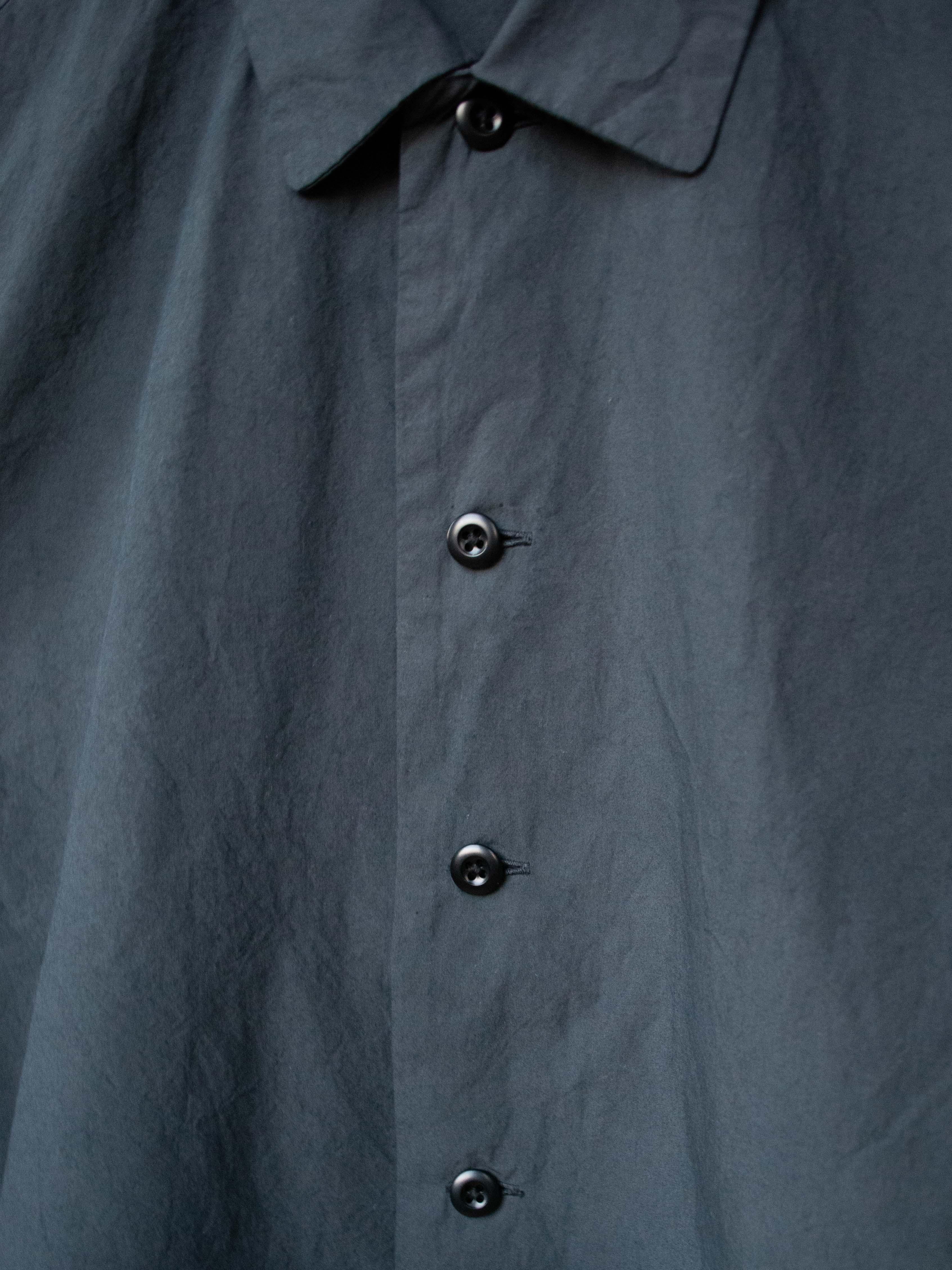 Namu Shop - Maillot Mature Rub Cotton Coach Shirt - Ink Black