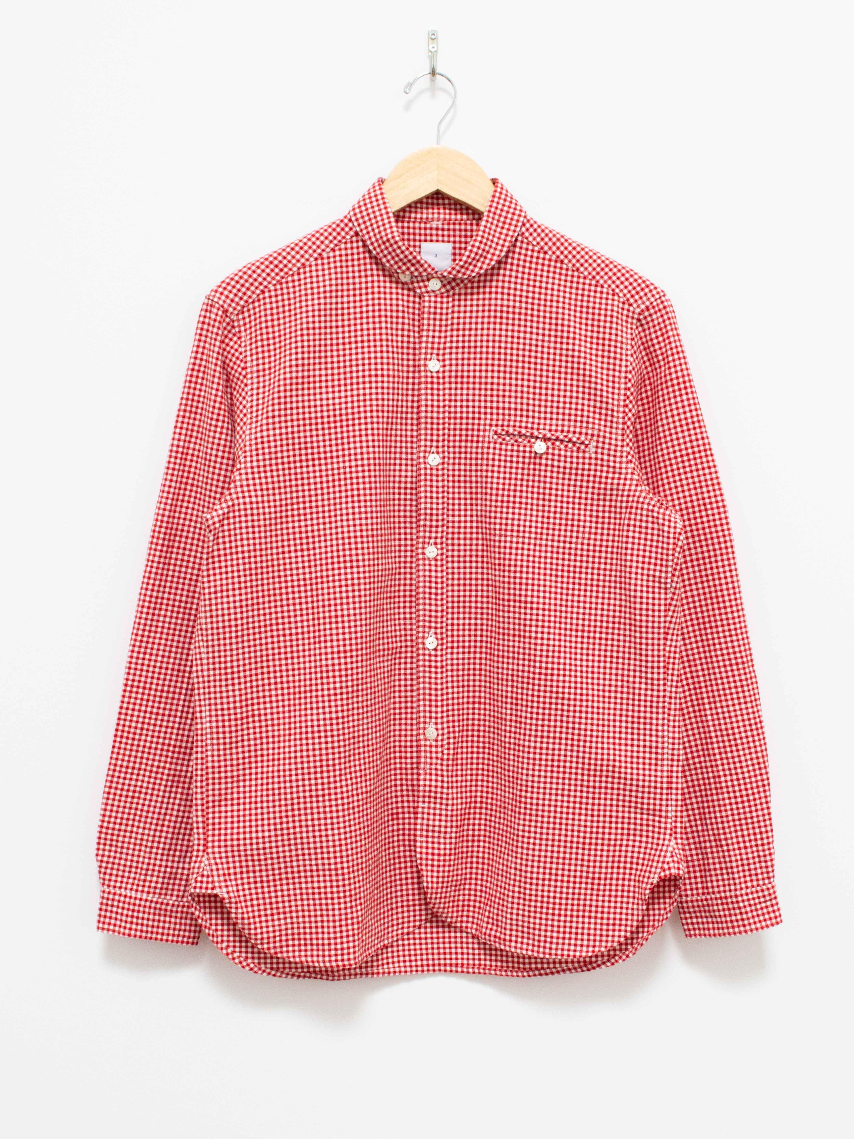 Namu Shop - Maillot Sunset Gingham Work Shirt - Red x White