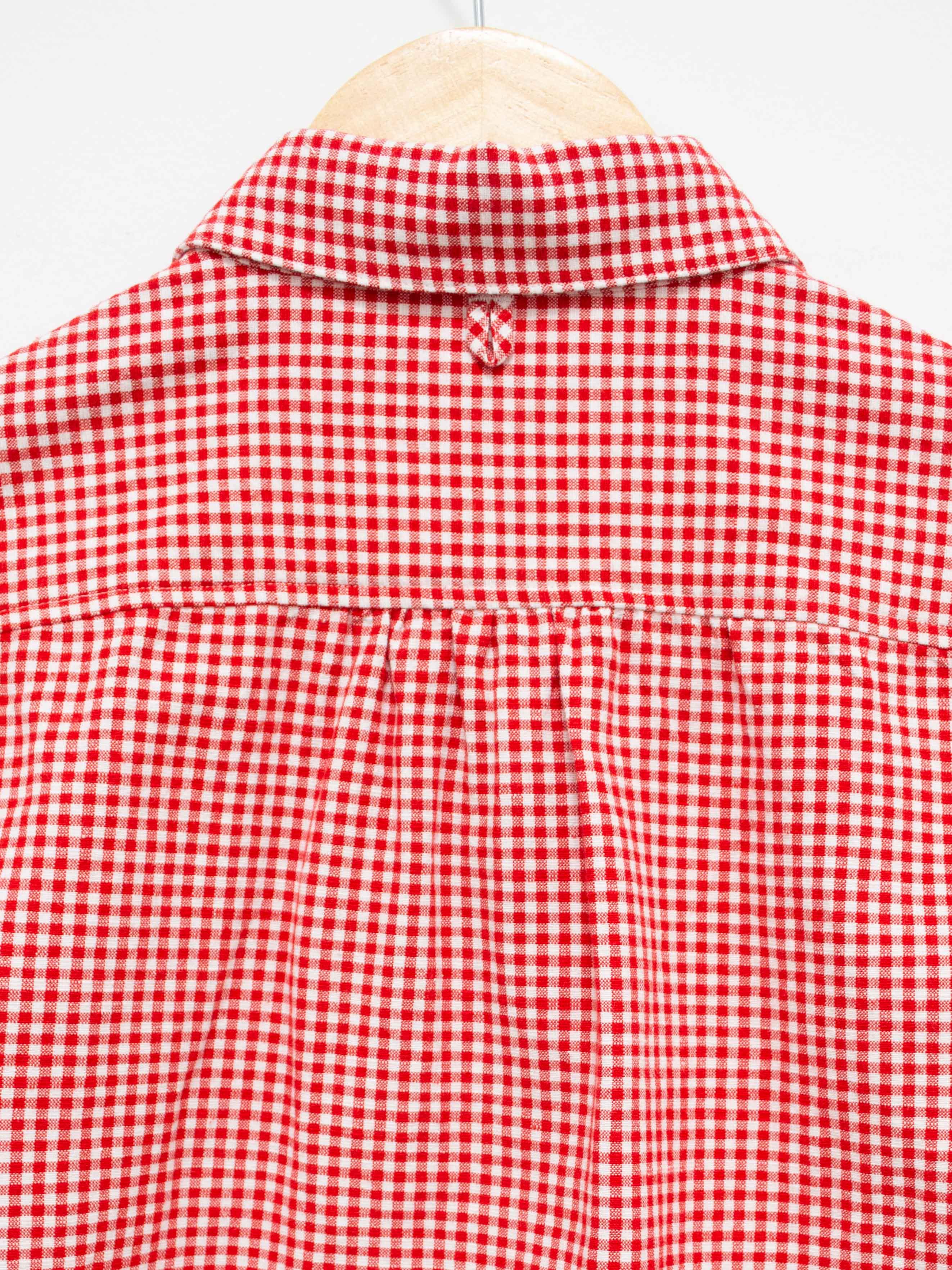 Namu Shop - Maillot Sunset Gingham Work Shirt - Red x White
