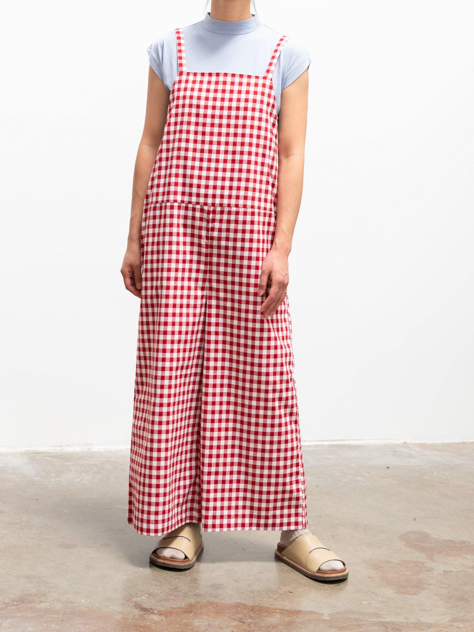 Namu Shop - Maillot Sunset Salopette - Big Red Gingham
