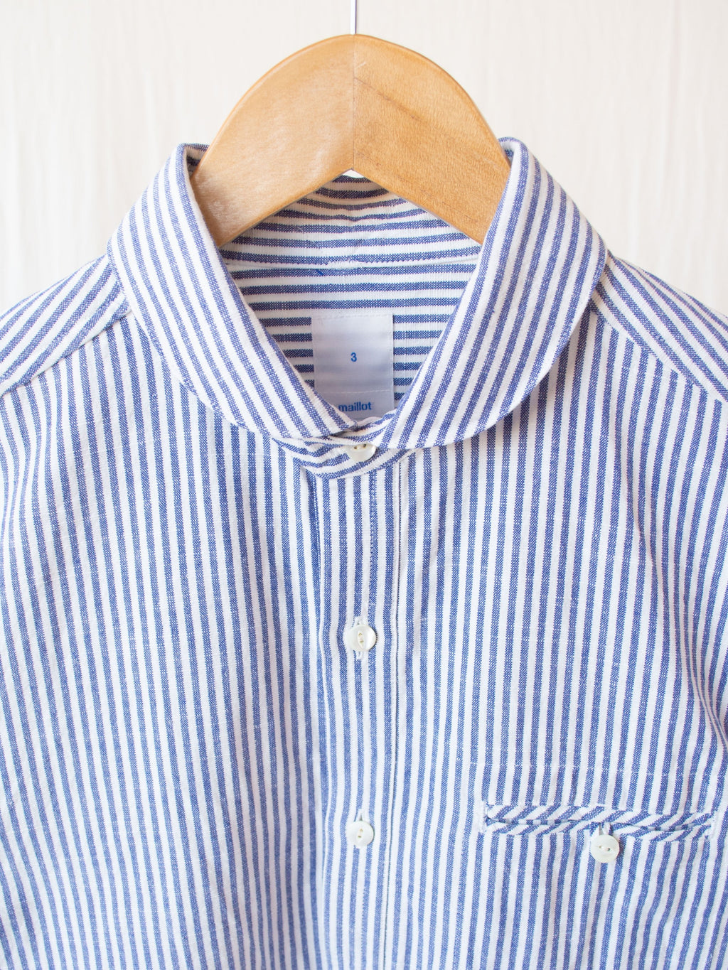 Namu Shop - Maillot Sunset Work Shirt - White x Blue Stripe