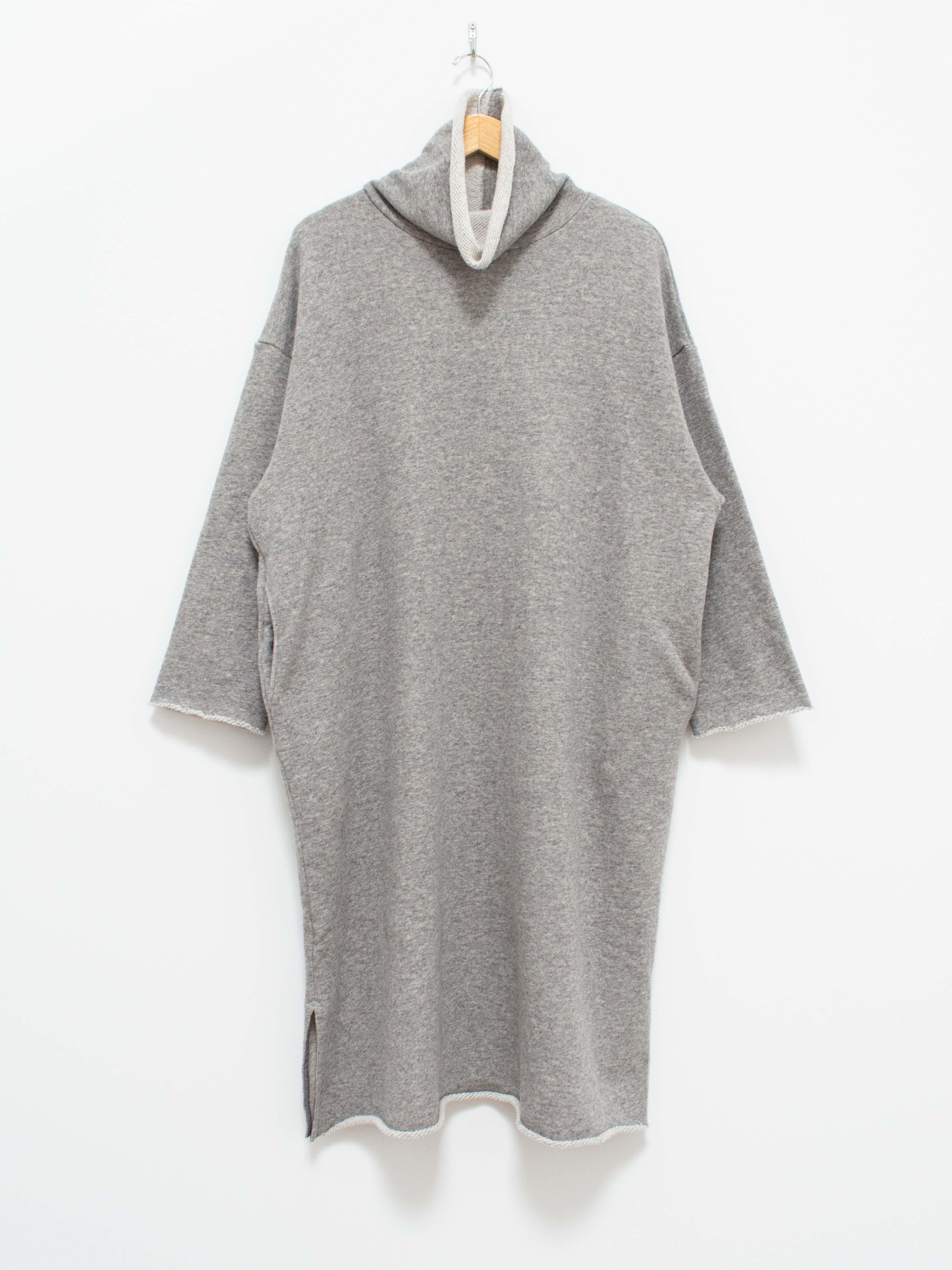 Namu Shop - Maillot Wool Sweat Turtleneck Dress - Gray