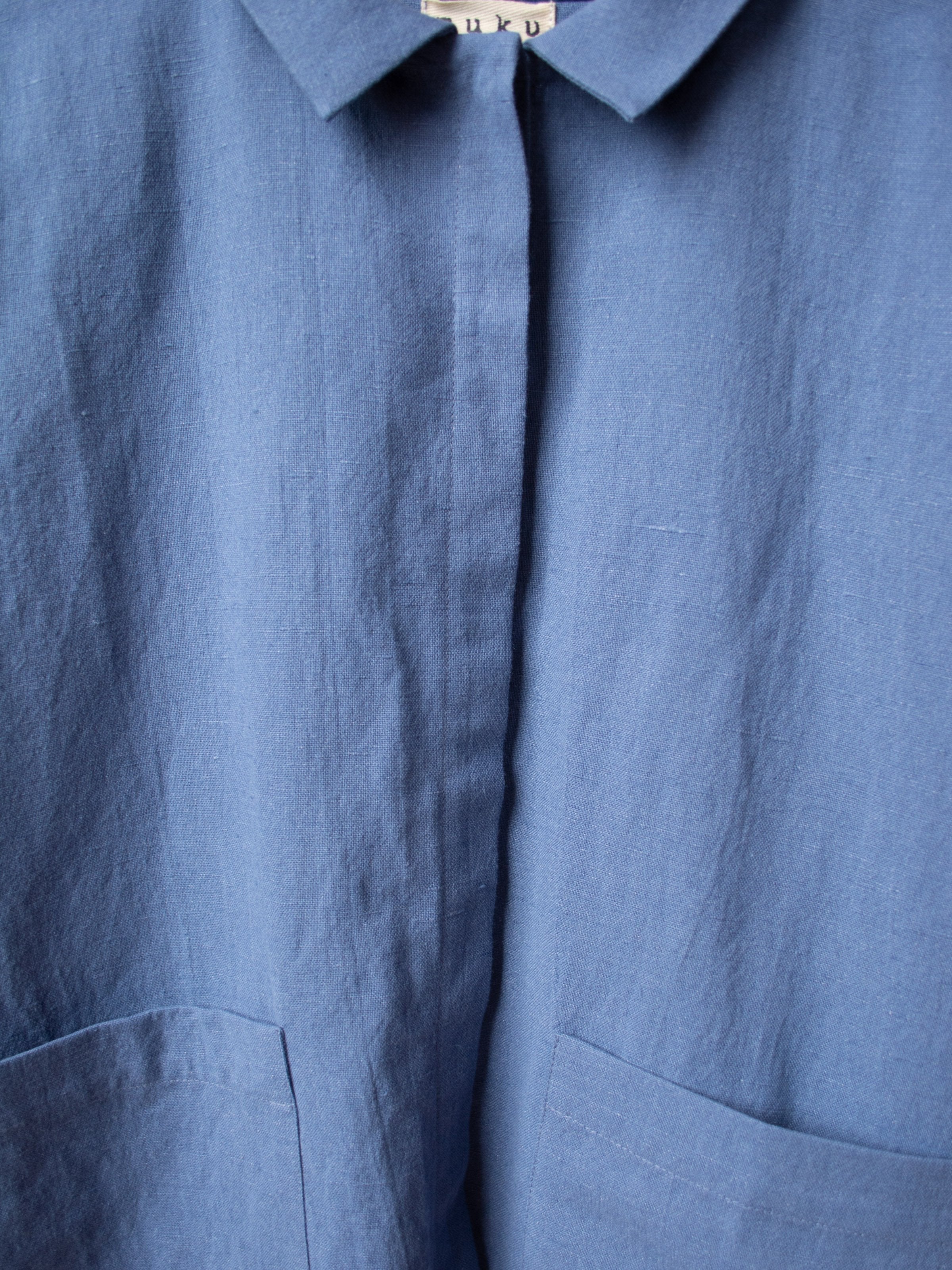 Namu Shop - muku Li / Co Shirt Jacket - Pale Indigo