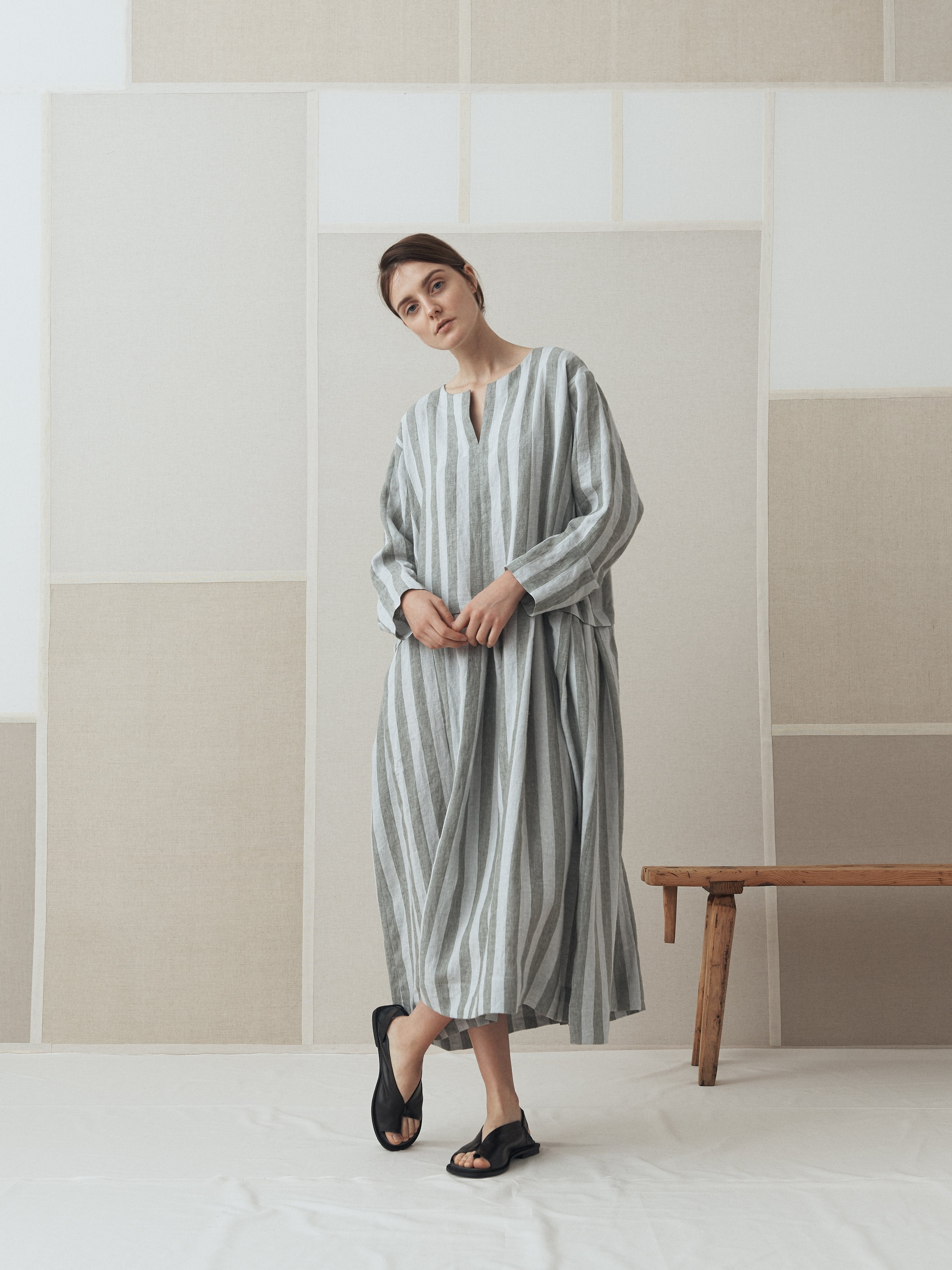 Striped Linen Dress Striped Linen Dress