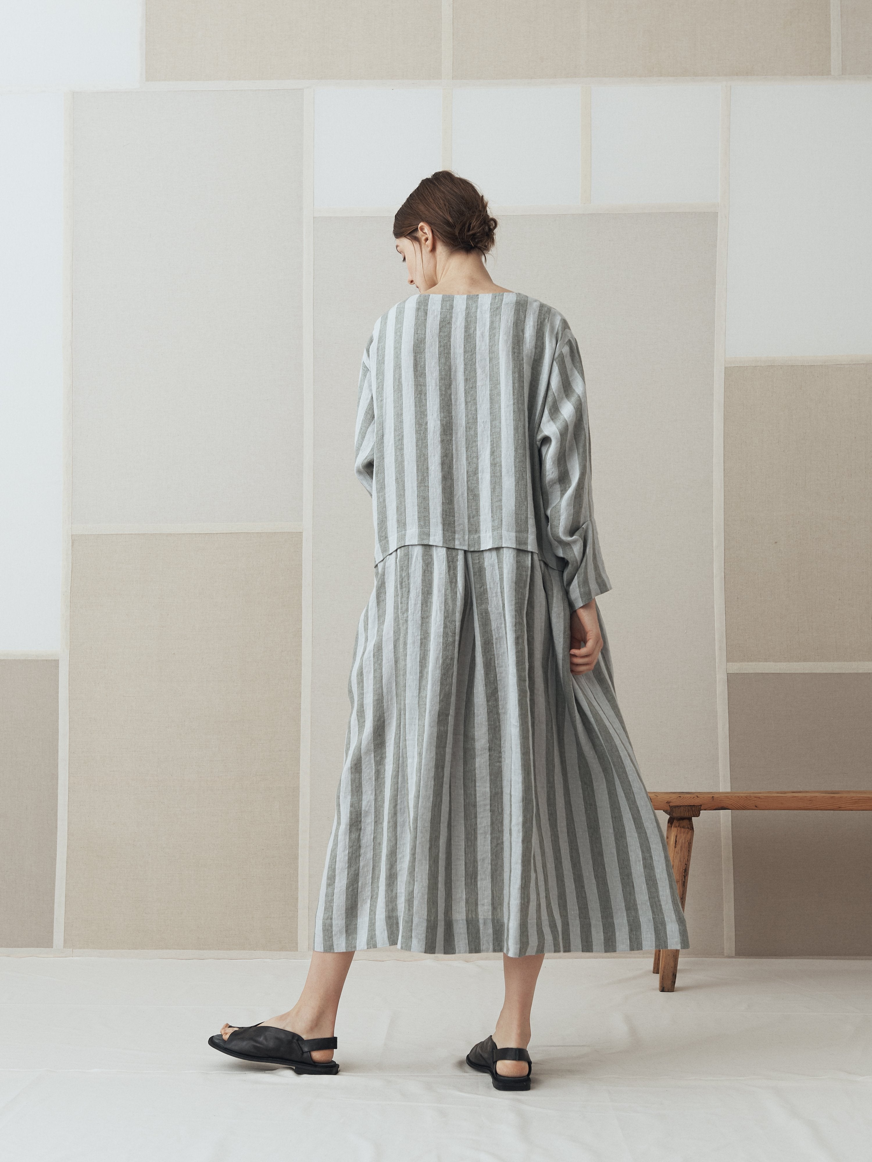 Namu Shop - muku Striped Linen Dress