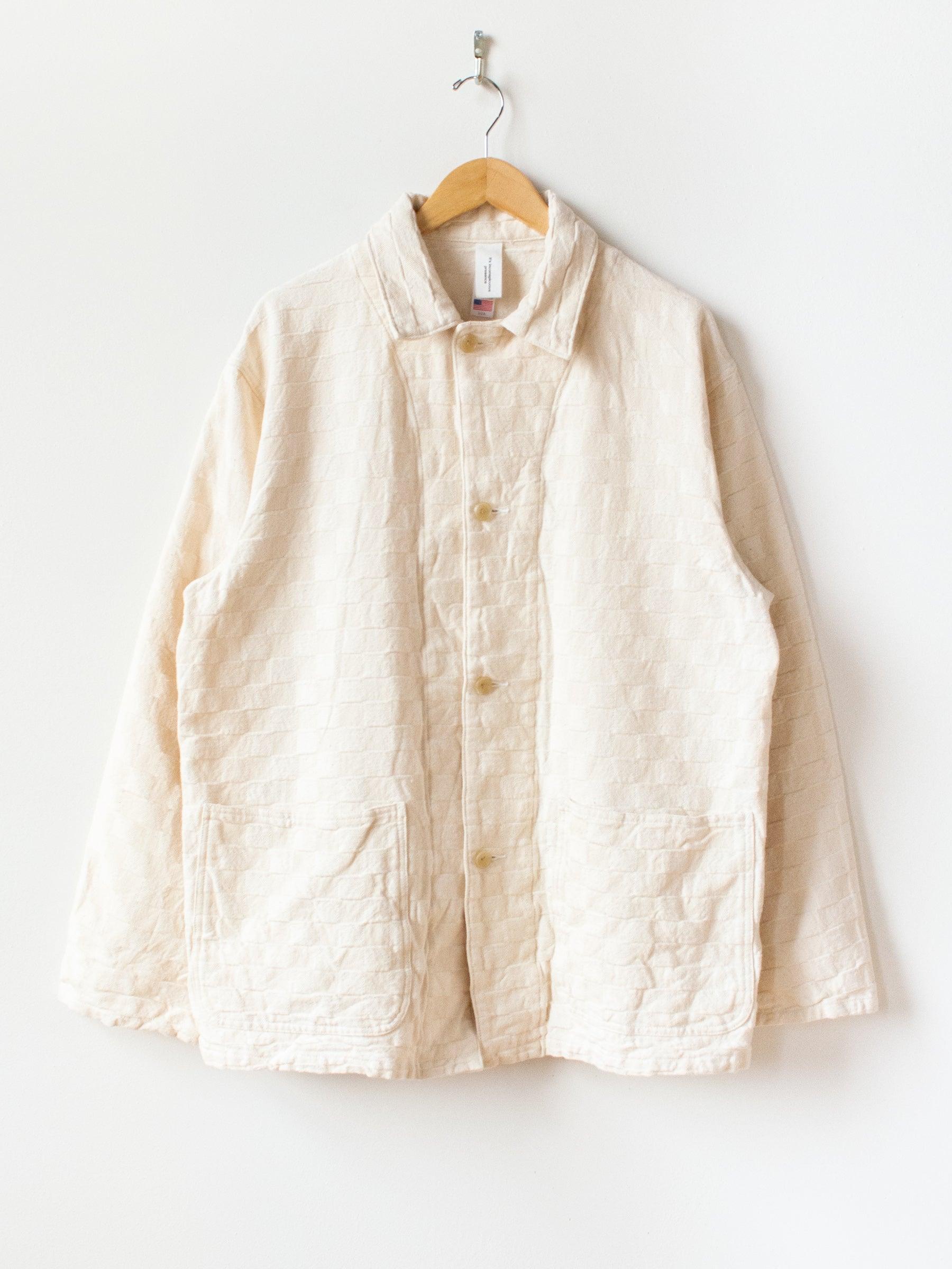 Namu Shop - Niche Block Check Coverall Jacket - Natural