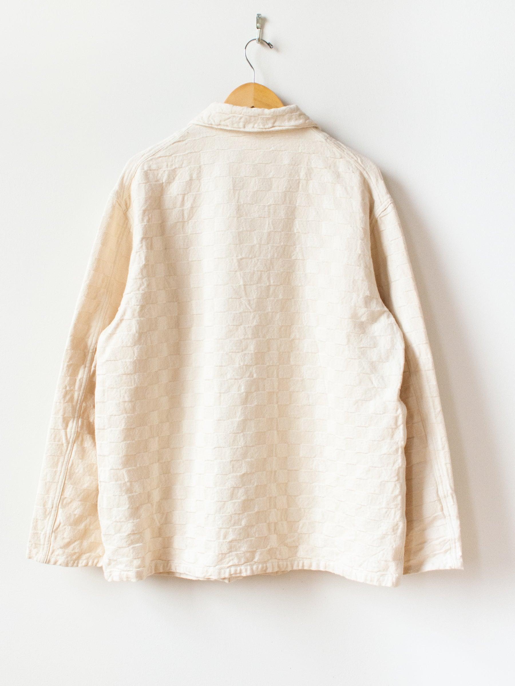 Namu Shop - Niche Block Check Coverall Jacket - Natural