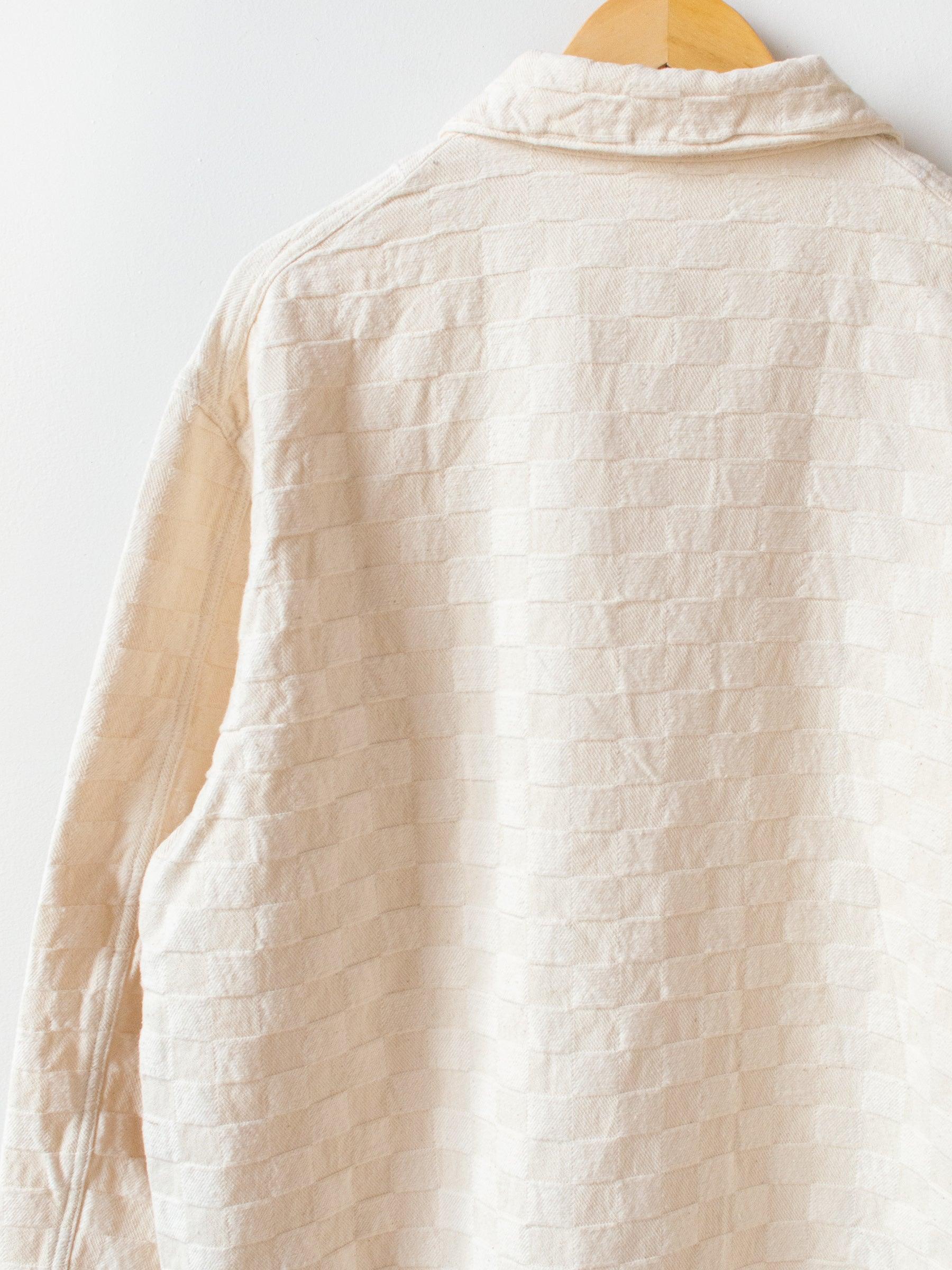 Namu Shop - Niche Block Check Coverall Jacket - Natural