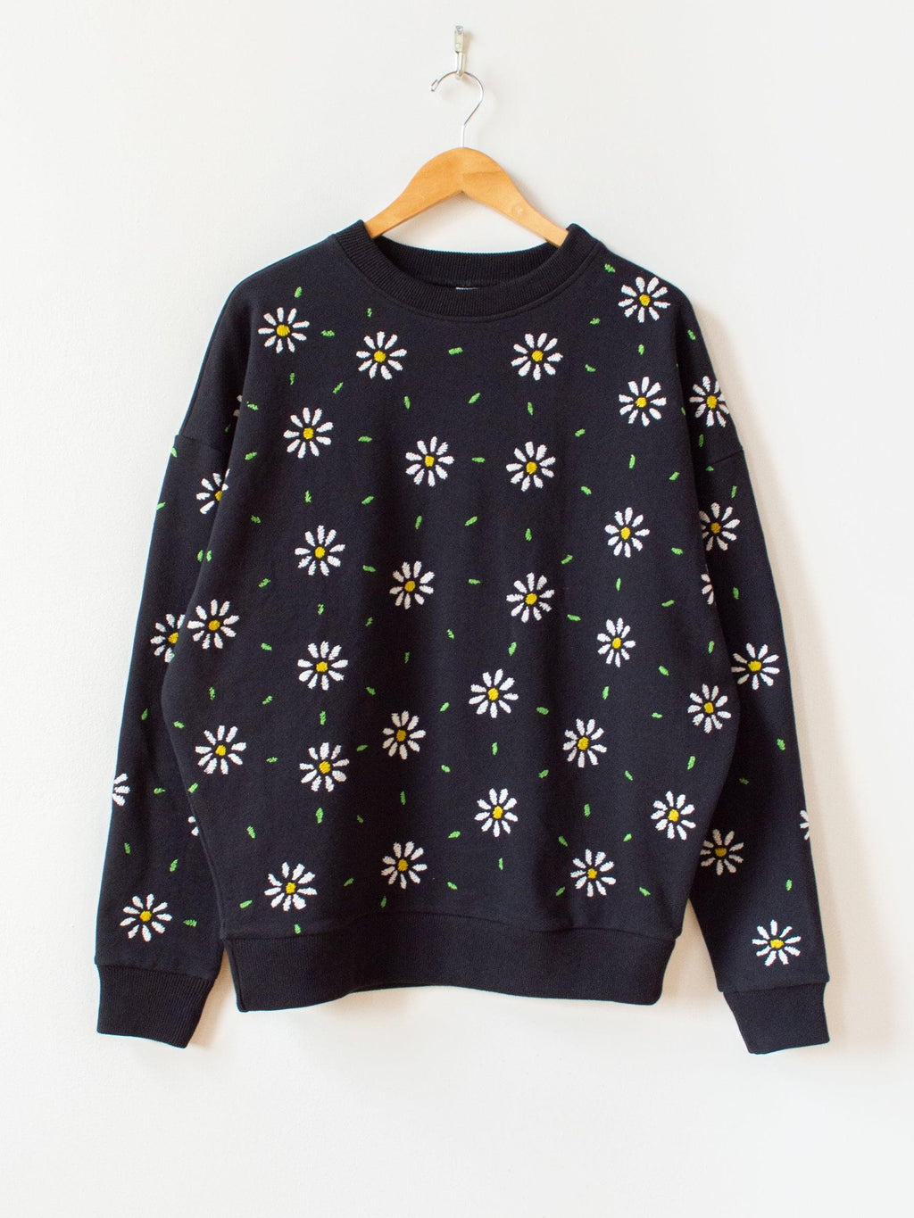 Namu Shop - Niche Flower Embroidery Sweatshirt