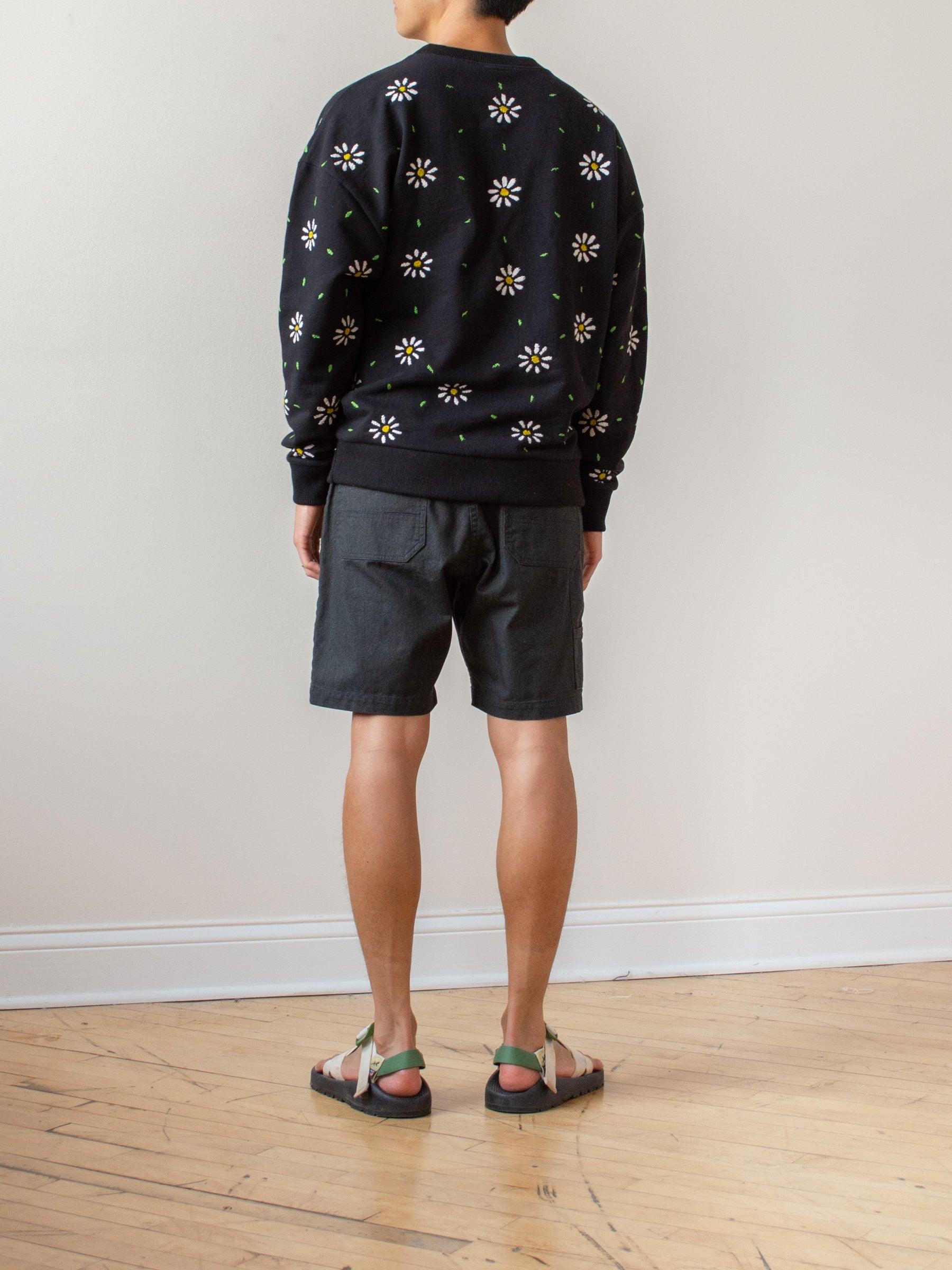 Namu Shop - Niche Flower Embroidery Sweatshirt