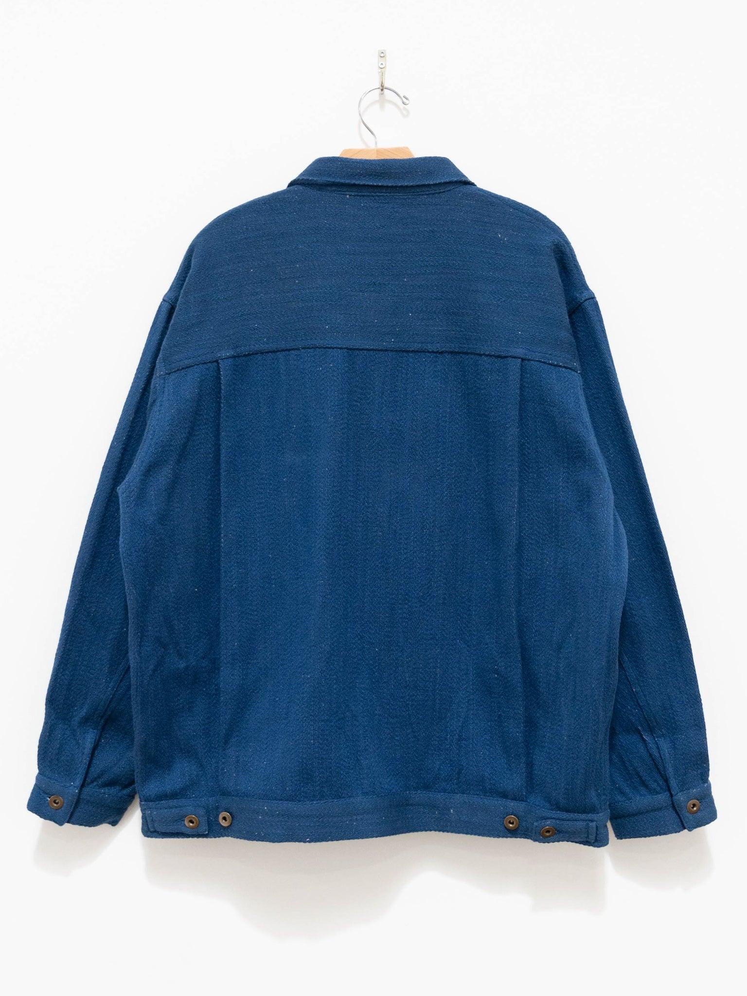 Namu Shop - Niche Handwoven Denim G-Jacket - Blue