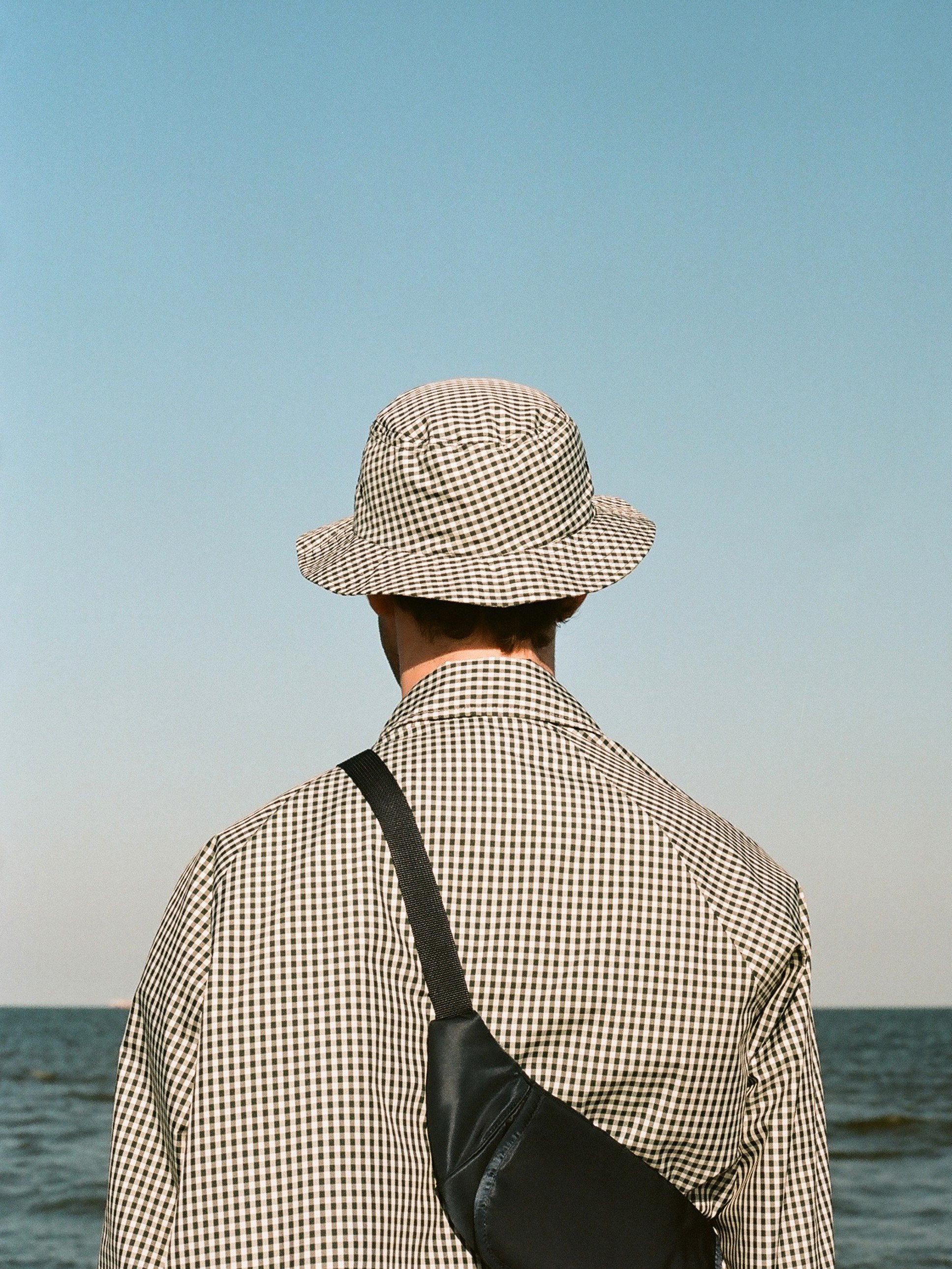 Namu Shop - paa Bucket Hat One - Charcoal Gingham