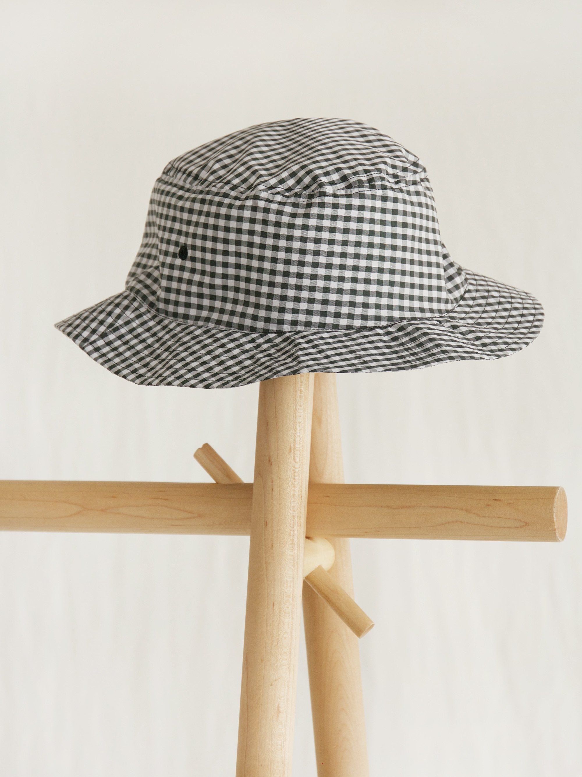 Namu Shop - paa Bucket Hat One - Charcoal Gingham