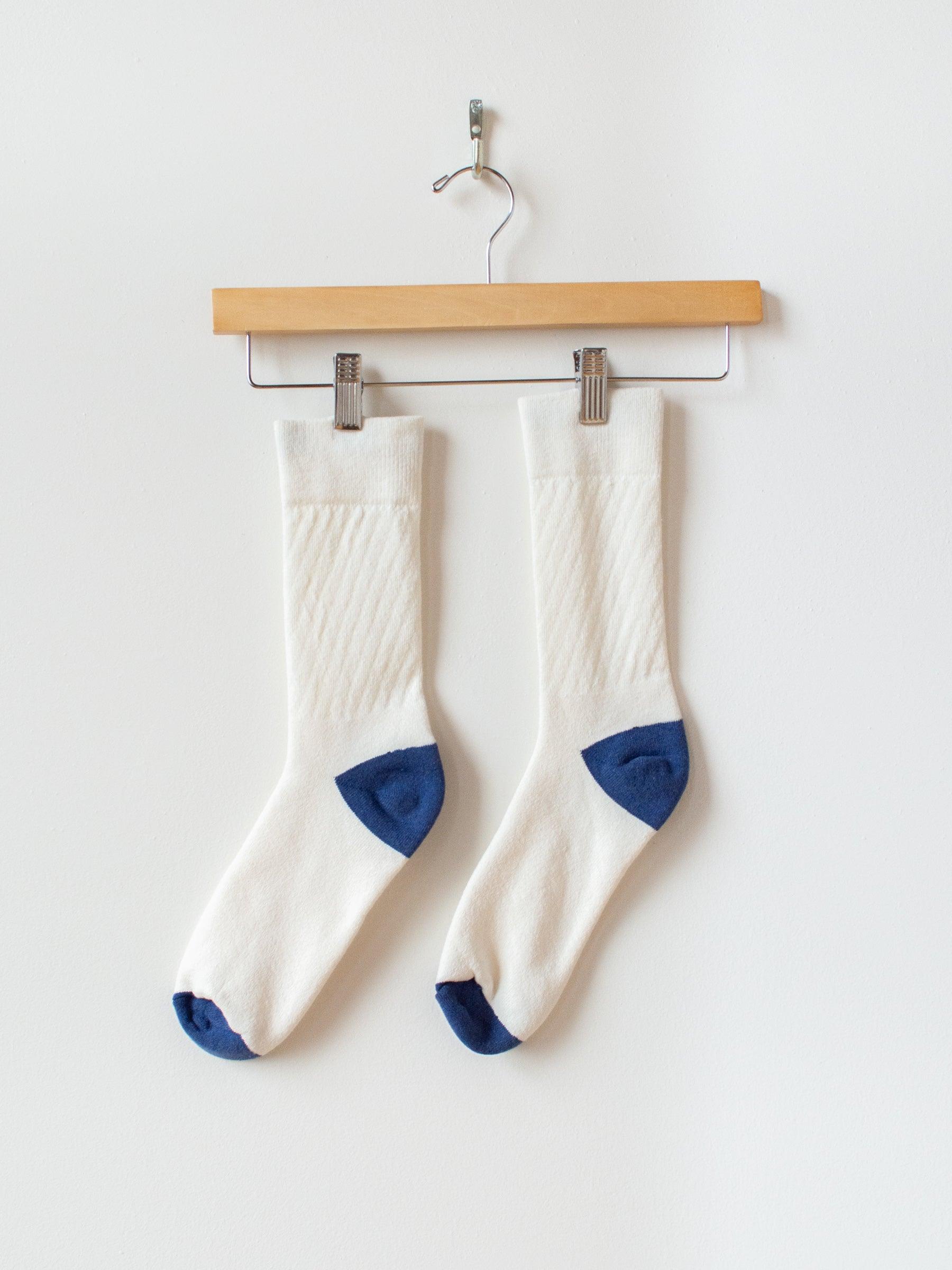 Namu Shop - paa Crew Sox 2.5 - Ecru / Blue
