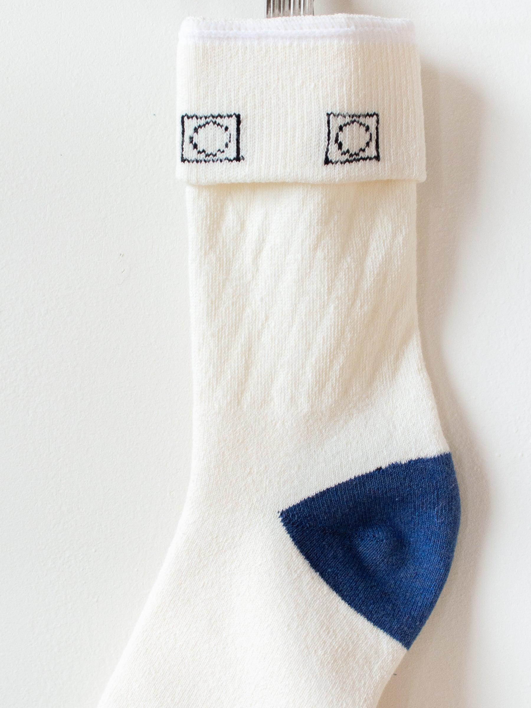 Namu Shop - paa Crew Sox 2.5 - Ecru / Blue