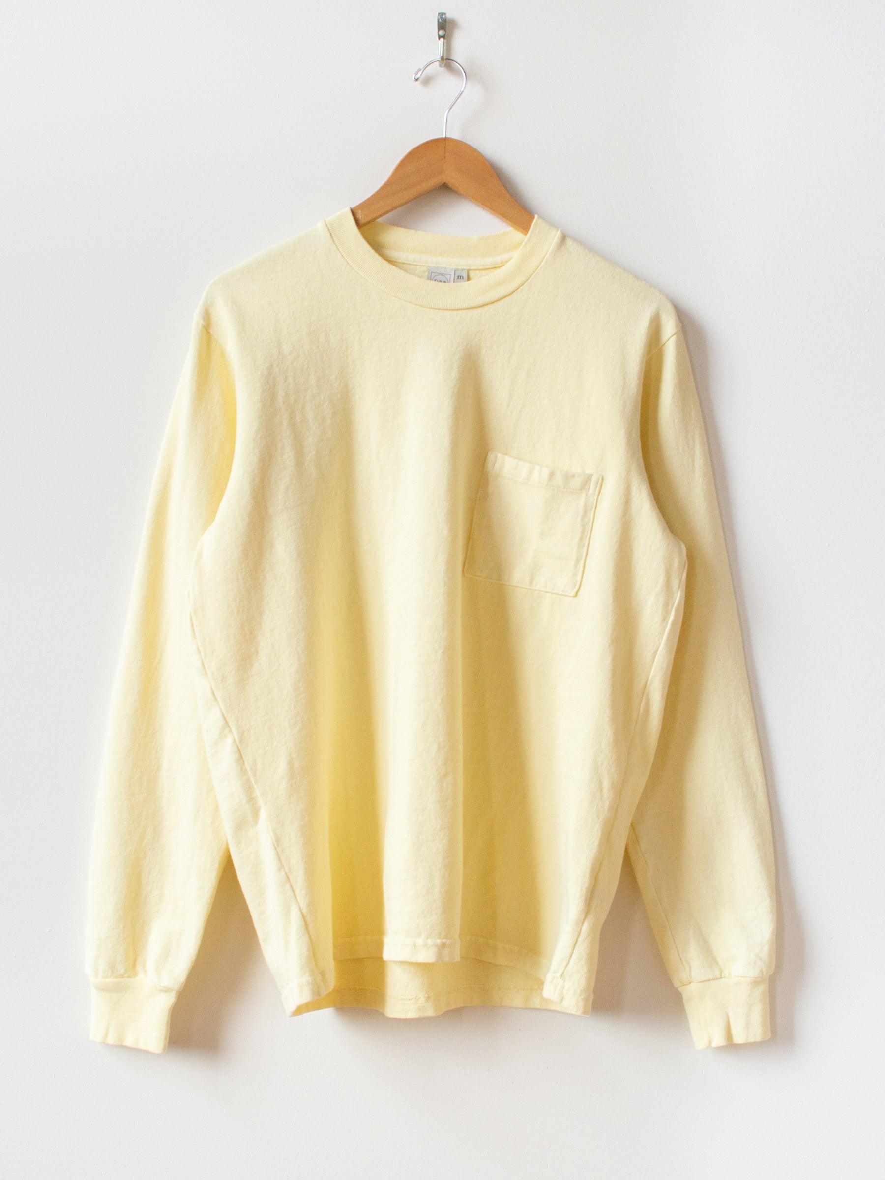 Namu Shop - paa LS Pocket Tee - Pale Yellow