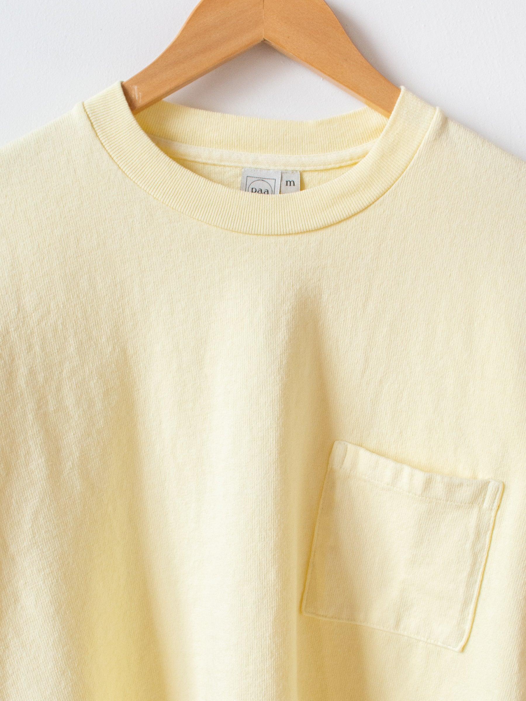 Namu Shop - paa LS Pocket Tee - Pale Yellow