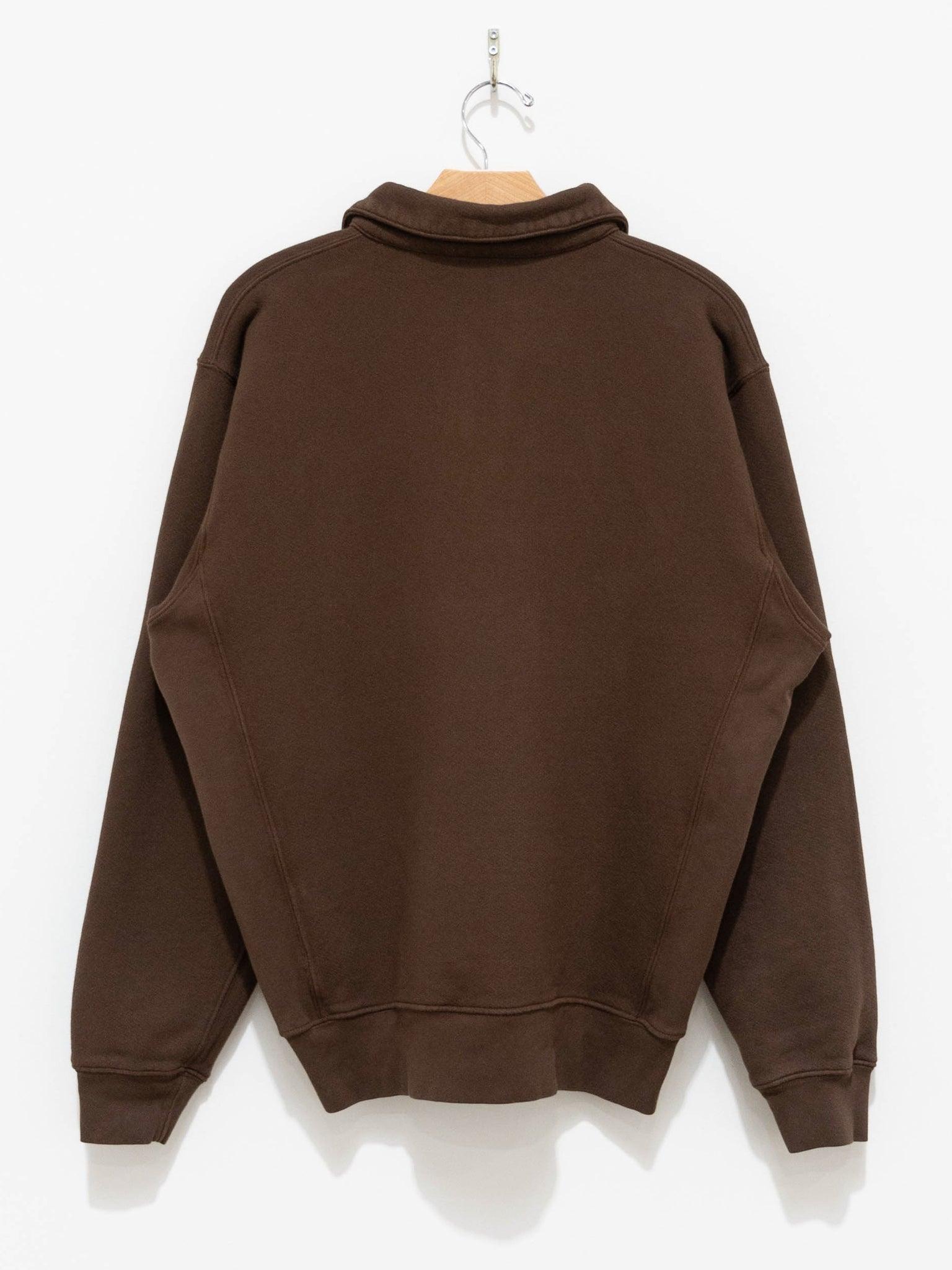 Namu Shop - paa LS Polo Sweatshirt Two - Coffee