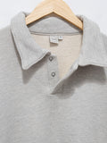 Namu Shop - paa LS Polo Sweatshirt Two - Heather Gray