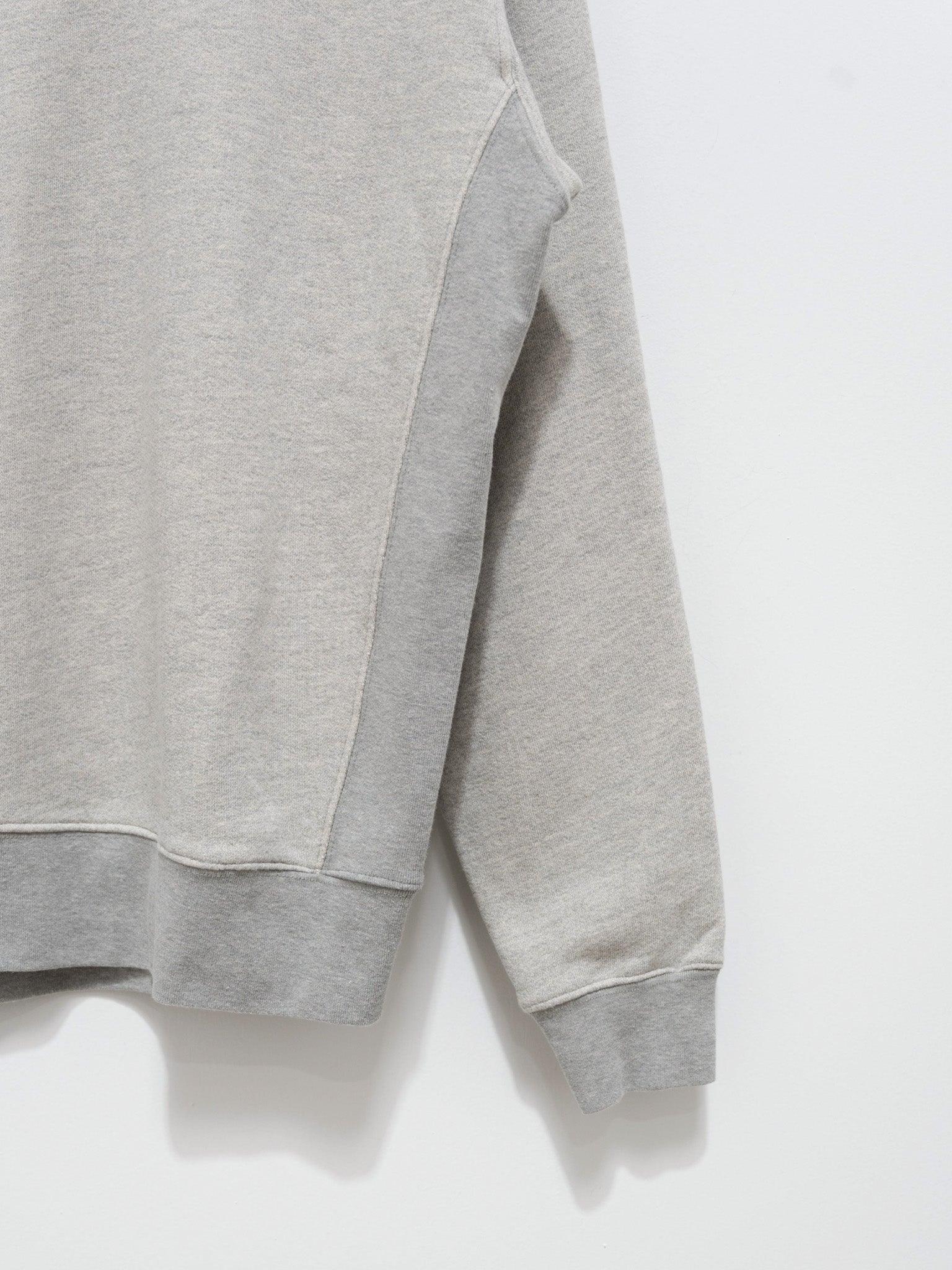 Namu Shop - paa LS Polo Sweatshirt Two - Heather Gray