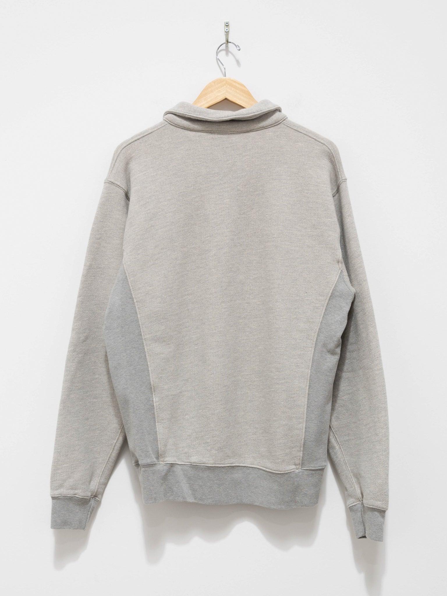 Namu Shop - paa LS Polo Sweatshirt Two - Heather Gray