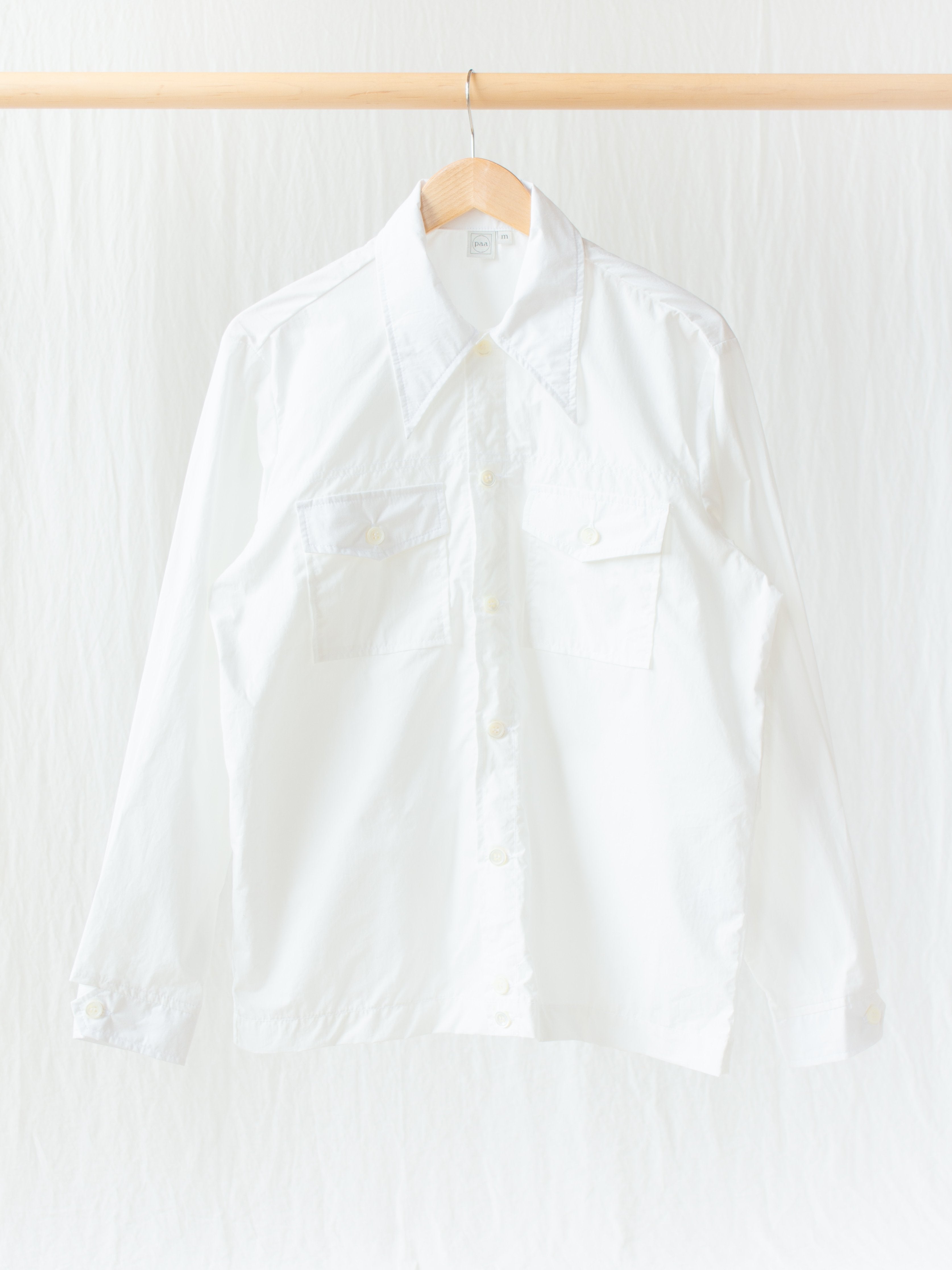 Namu Shop - paa Rodeo Shirt - White Typewriter Cotton