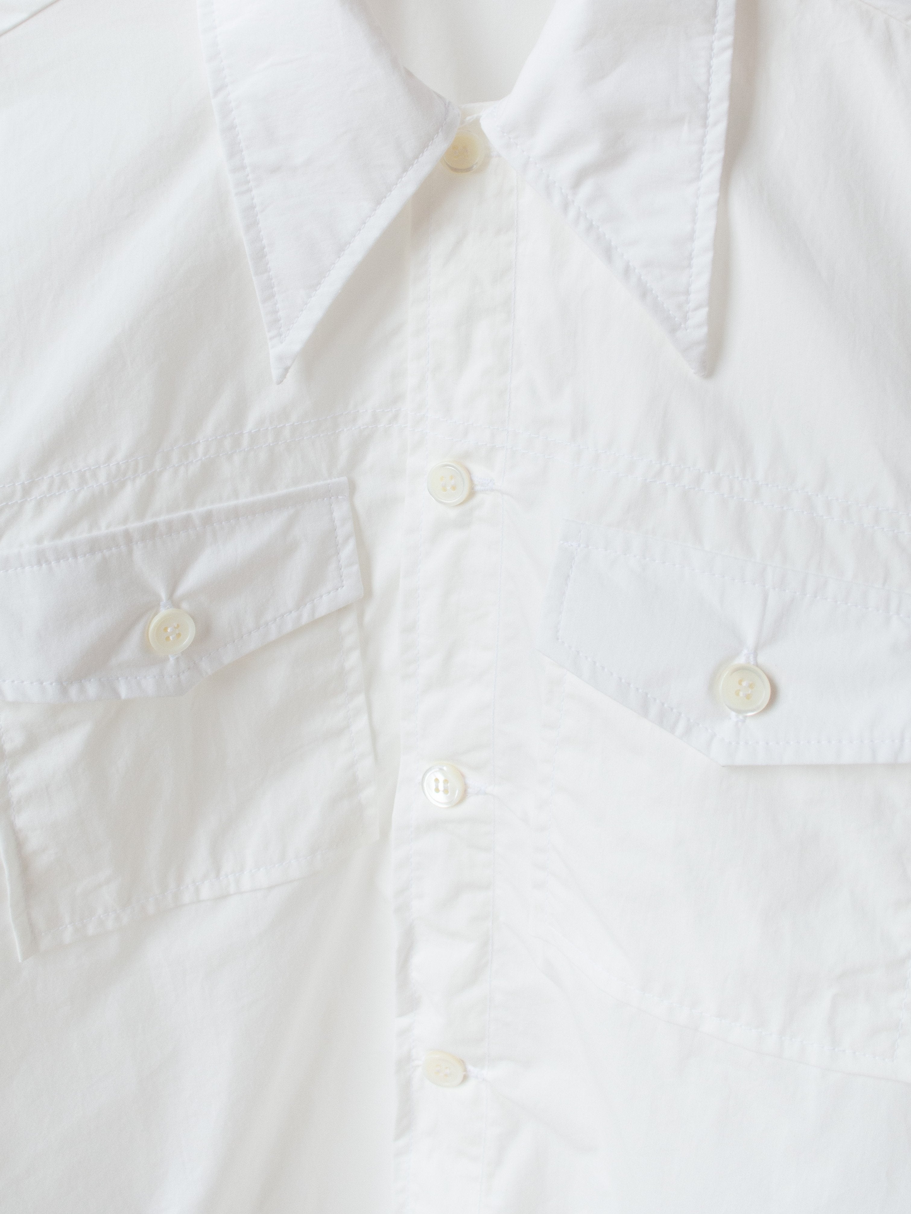 Namu Shop - paa Rodeo Shirt - White Typewriter Cotton