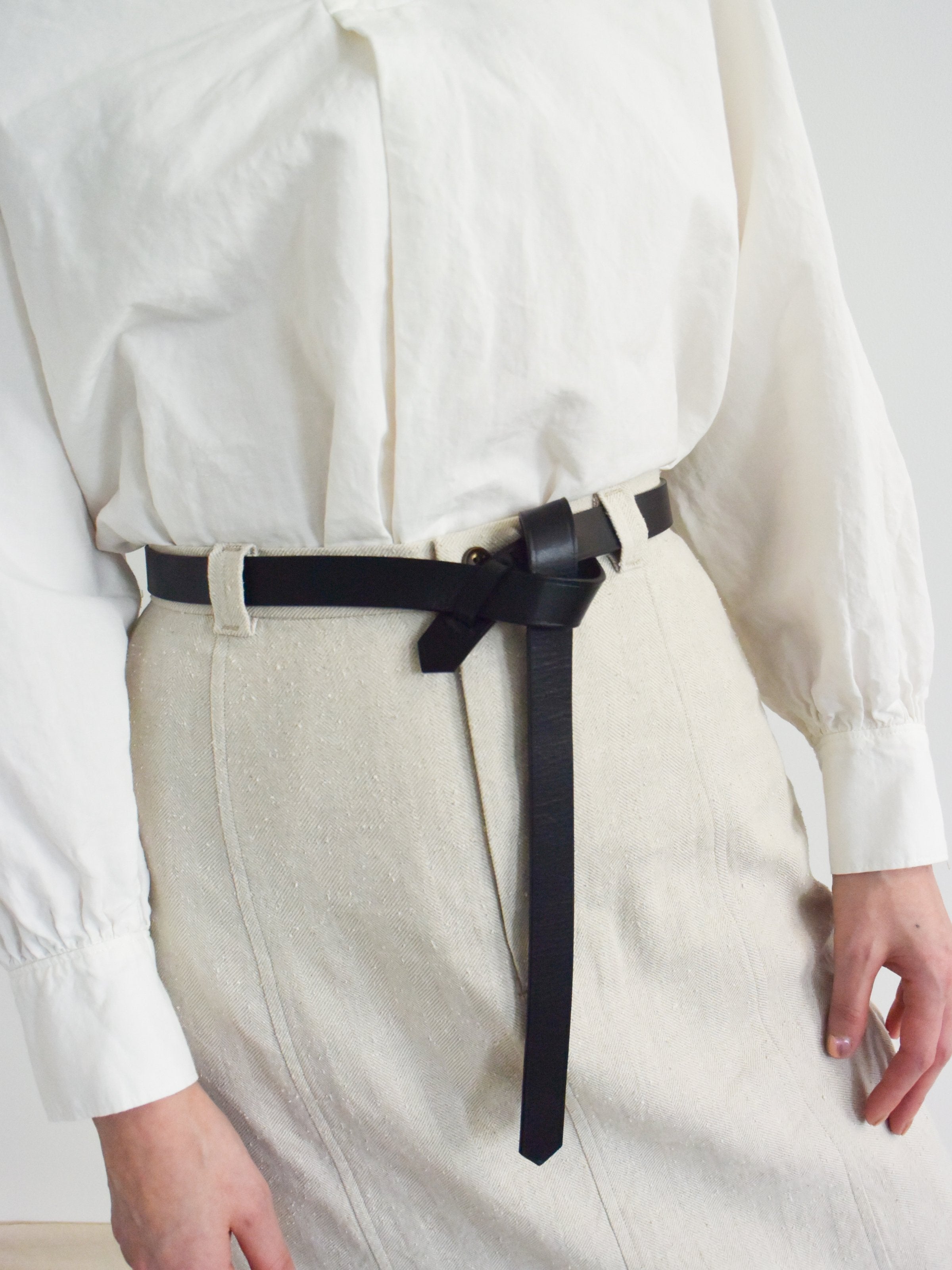 Namu Shop - Phlannel Buckleless Leather Belt - Black